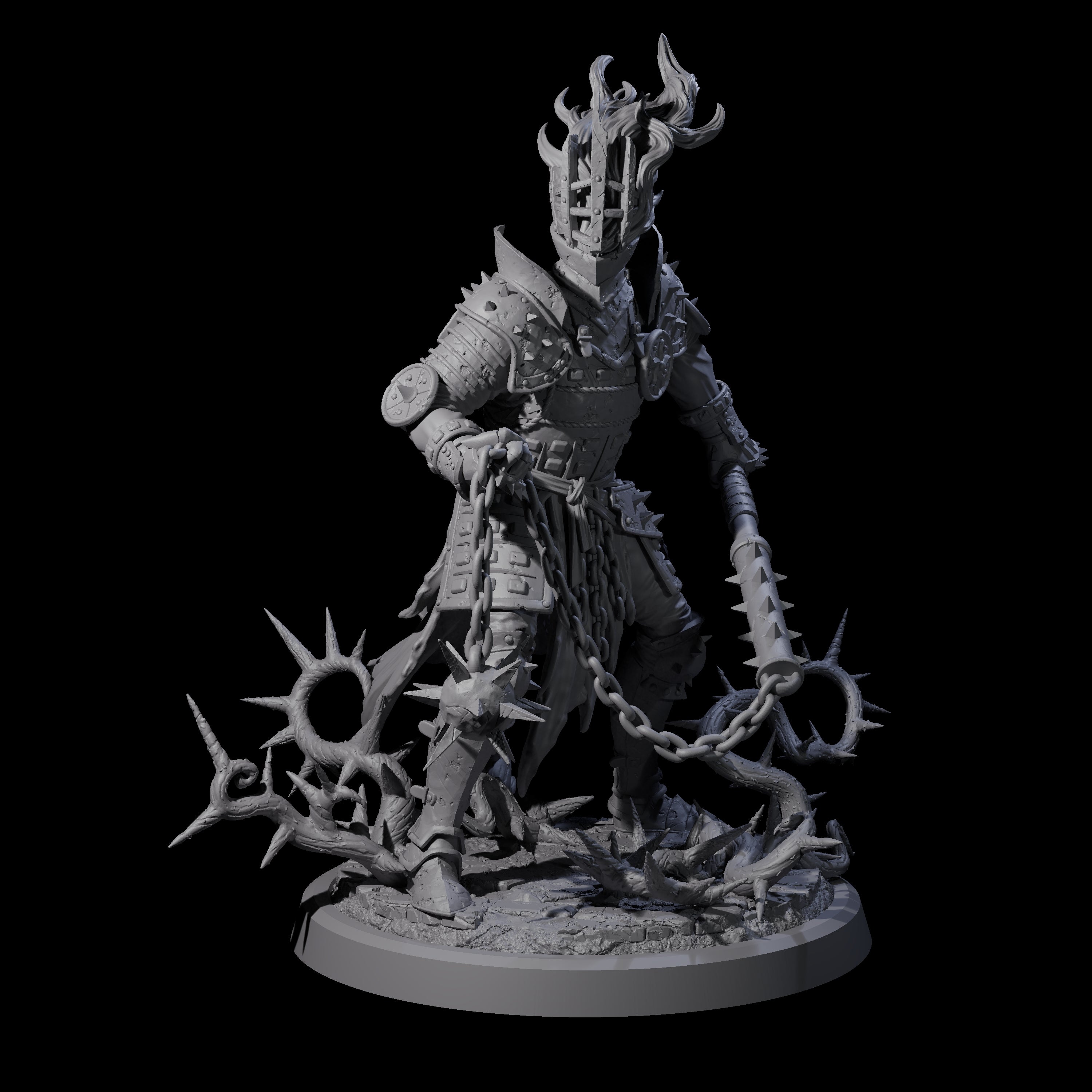 Well Trained Fire Elemental Myrmidon D Miniature for Dungeons and Dragons, Pathfinder or other TTRPGs