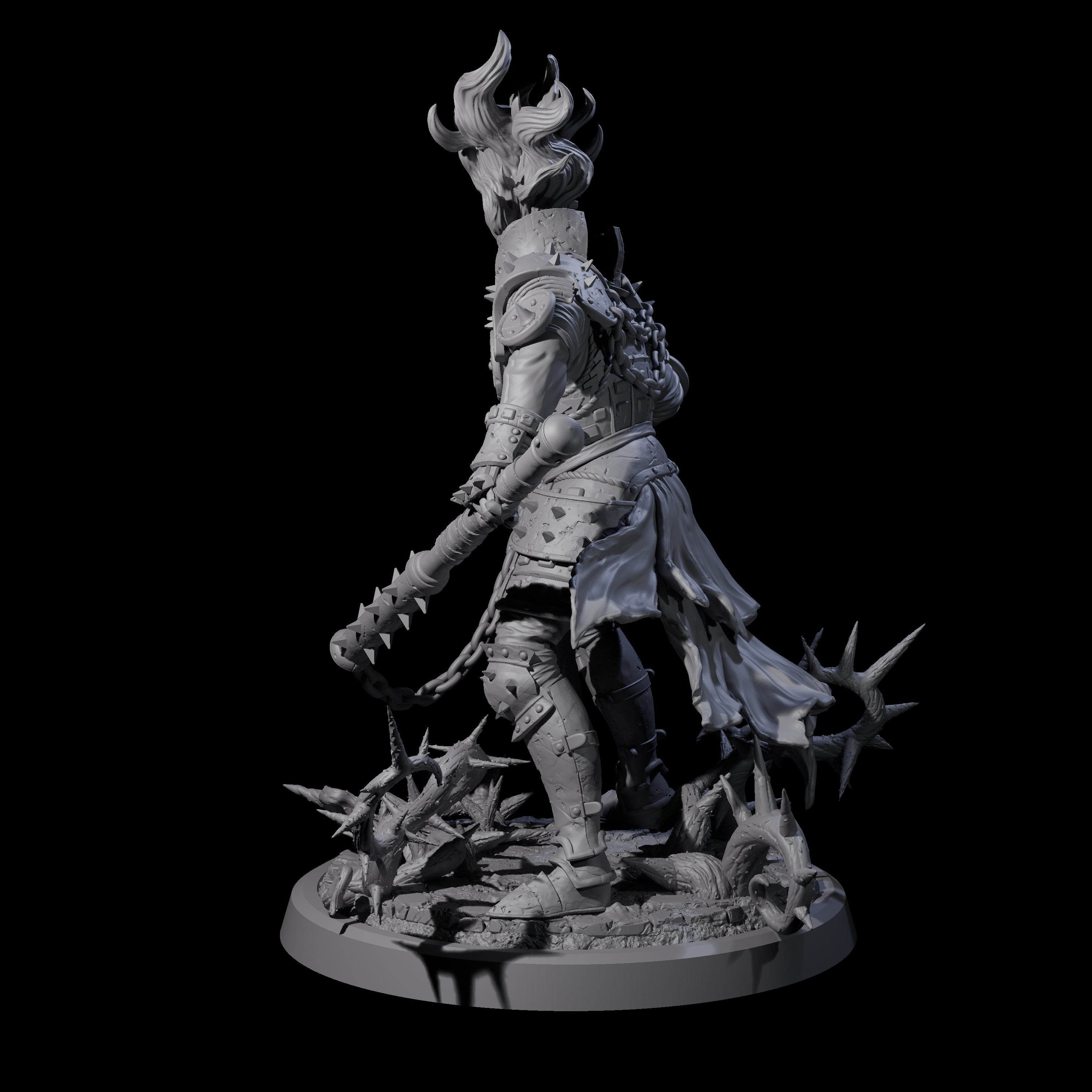 Well Trained Fire Elemental Myrmidon D Miniature for Dungeons and Dragons, Pathfinder or other TTRPGs