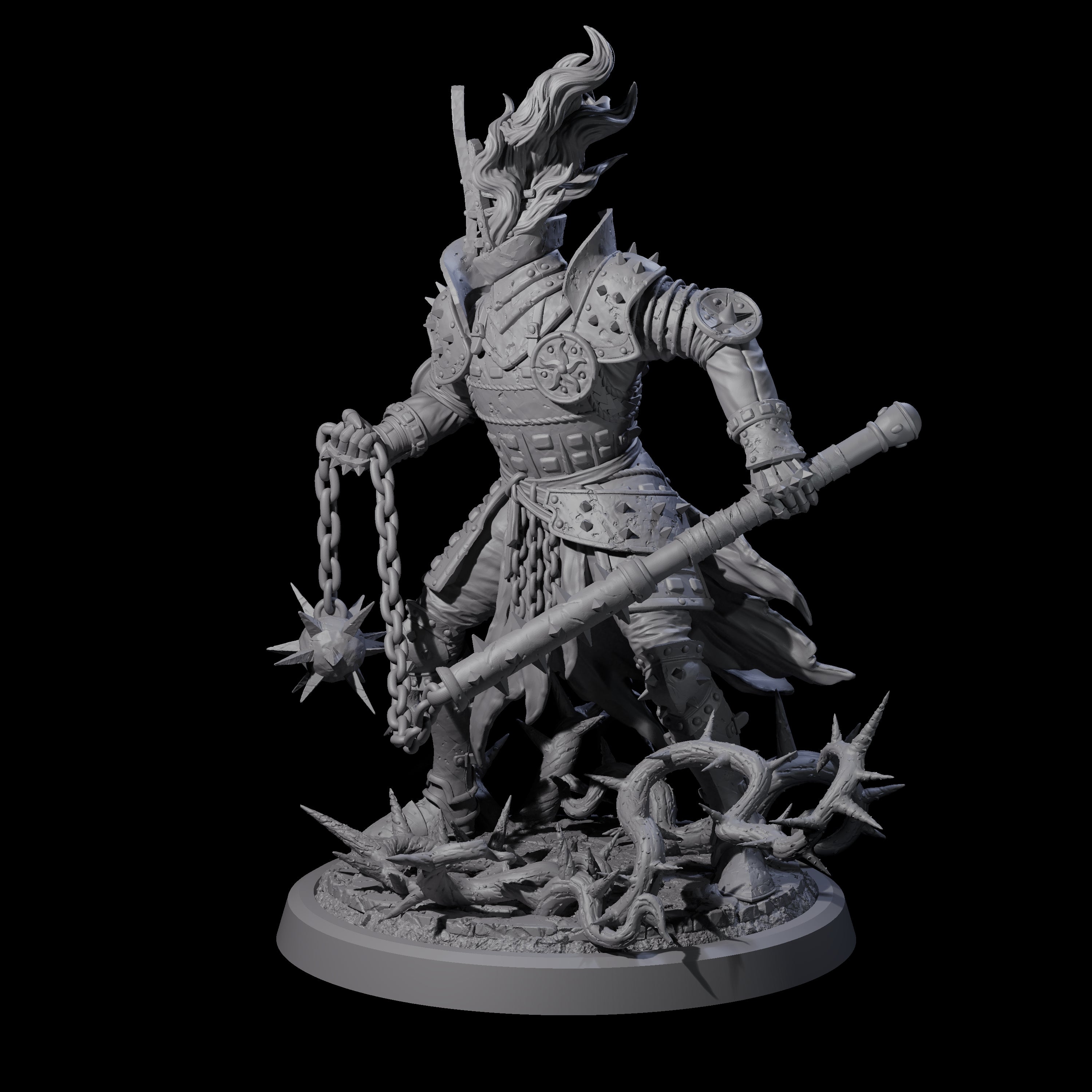 Well Trained Fire Elemental Myrmidon D Miniature for Dungeons and Dragons, Pathfinder or other TTRPGs