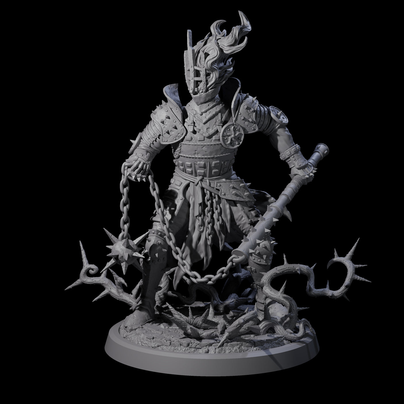 Well Trained Fire Elemental Myrmidon D Miniature for Dungeons and Dragons, Pathfinder or other TTRPGs