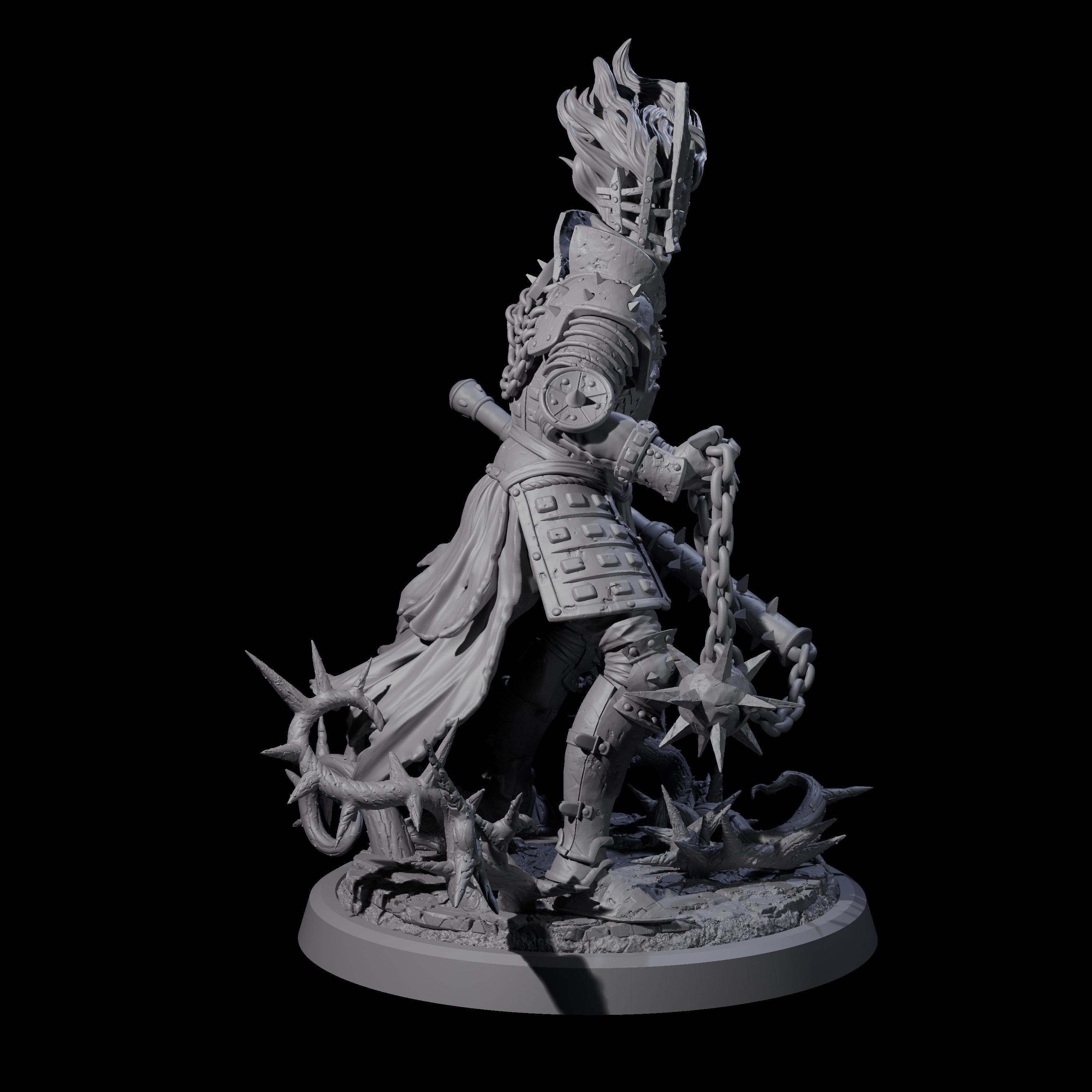 Well Trained Fire Elemental Myrmidon D Miniature for Dungeons and Dragons, Pathfinder or other TTRPGs