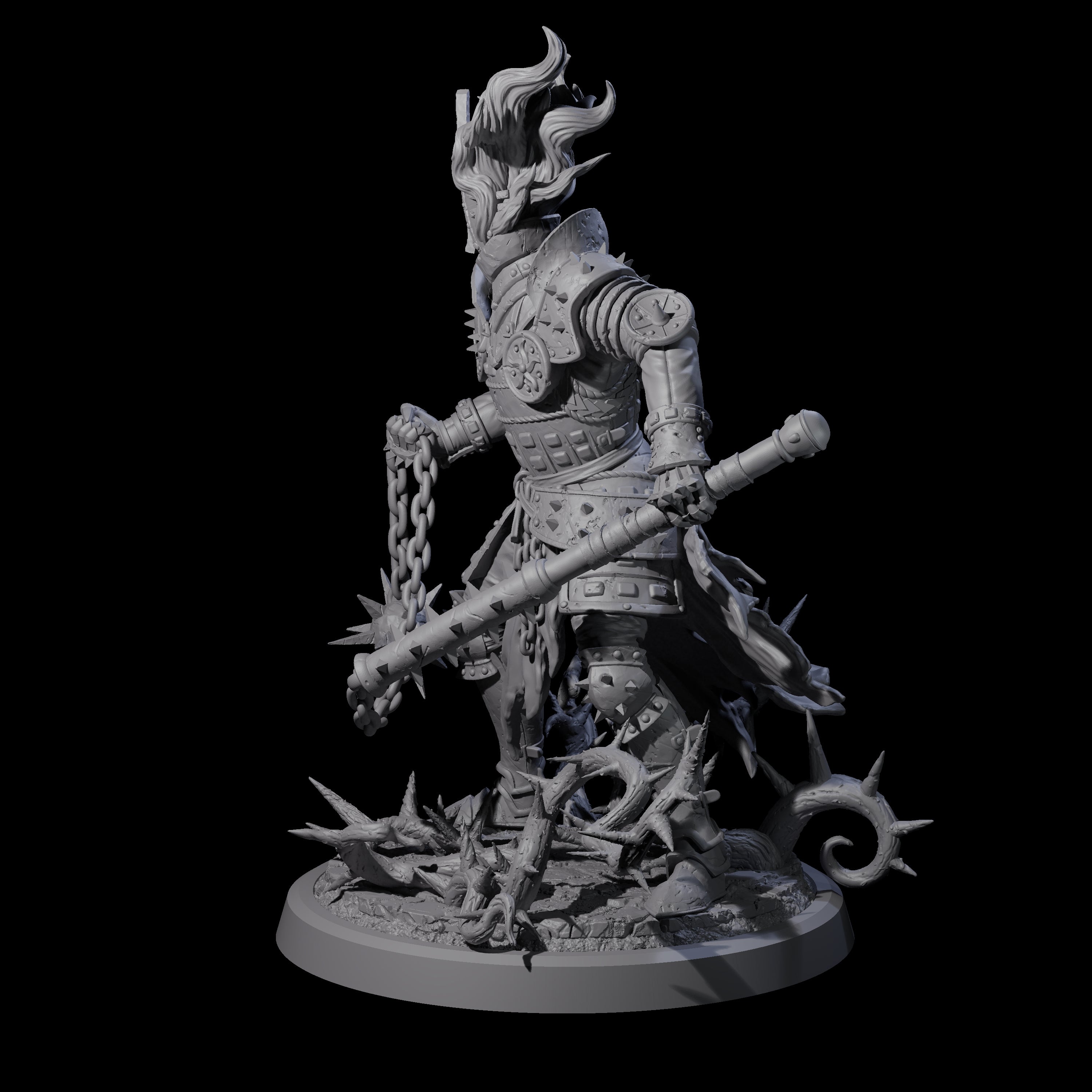 Well Trained Fire Elemental Myrmidon D Miniature for Dungeons and Dragons, Pathfinder or other TTRPGs