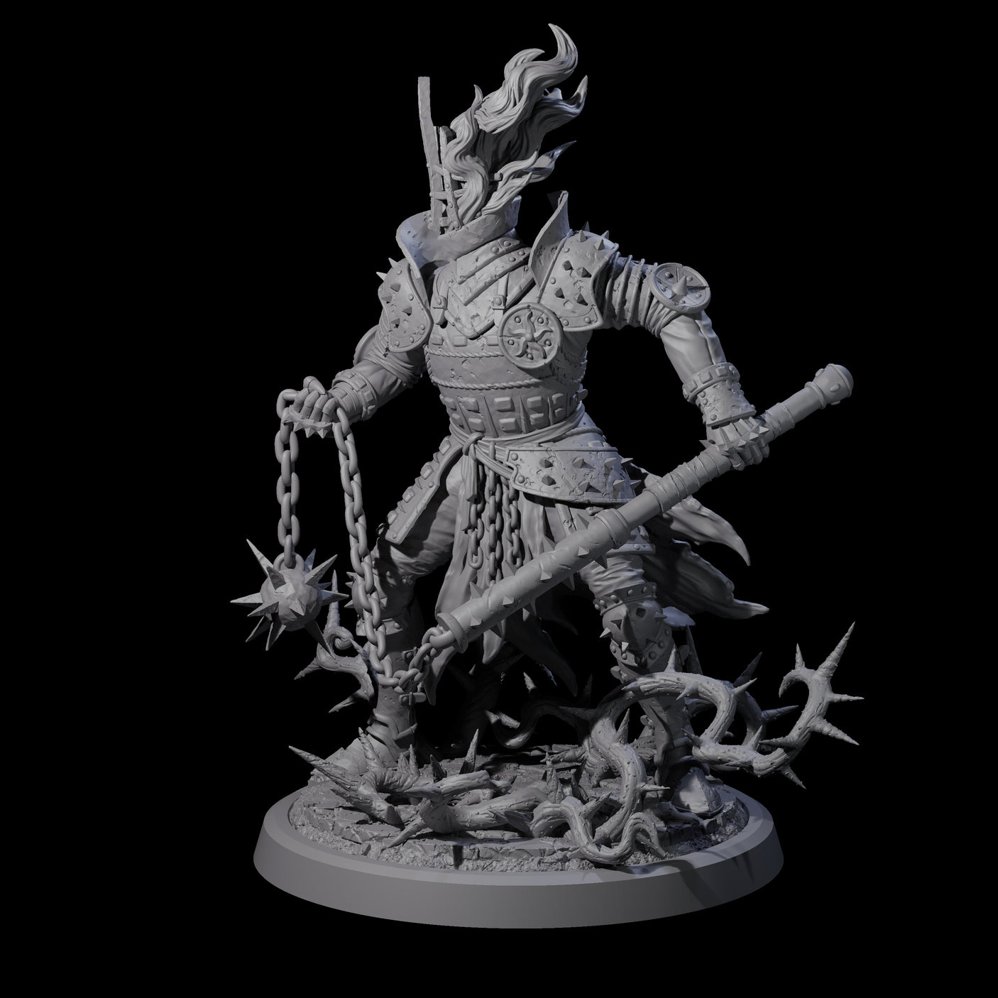 Well Trained Fire Elemental Myrmidon D Miniature for Dungeons and Dragons, Pathfinder or other TTRPGs