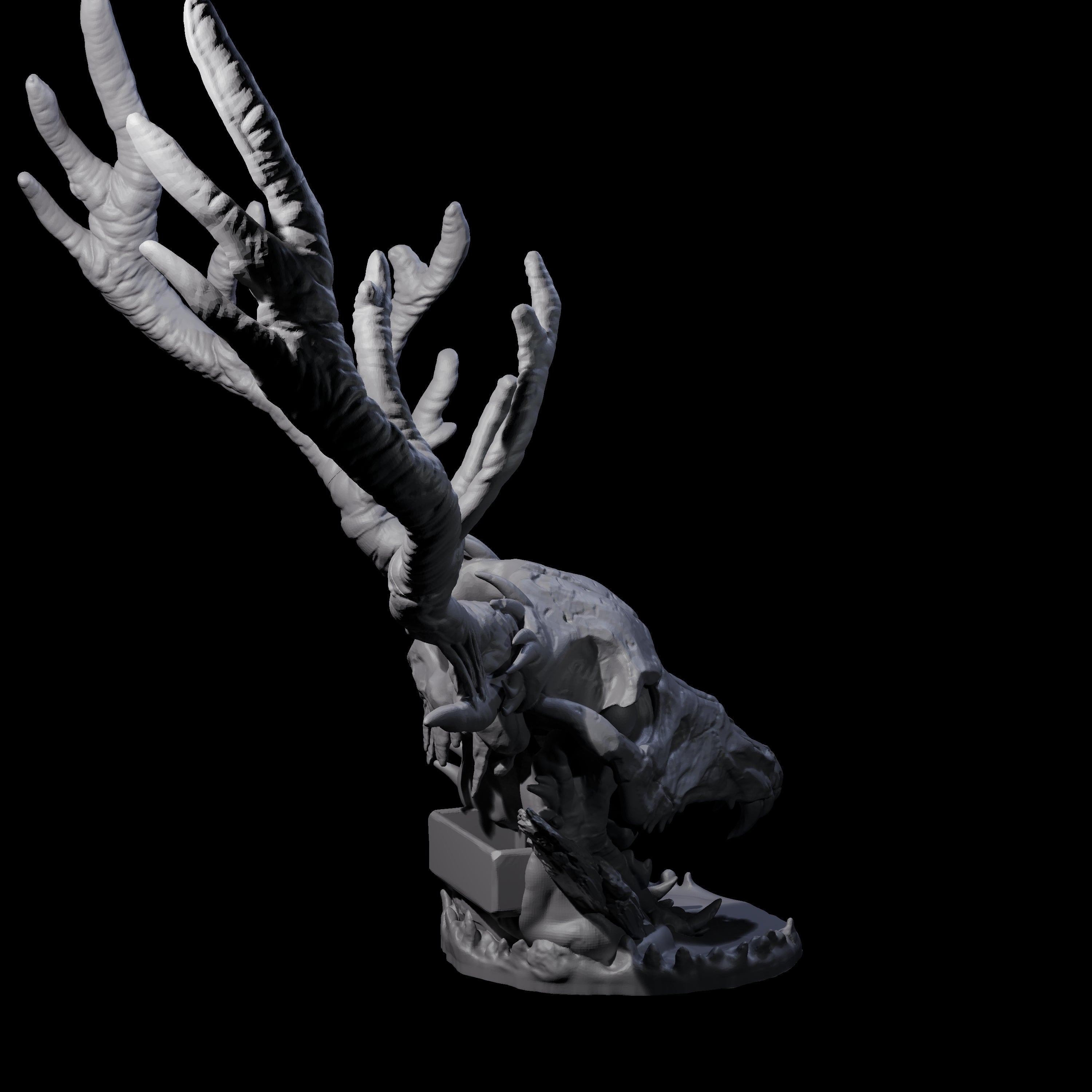 Wendigo Skull Dice Tower Miniature for Dungeons and Dragons, Pathfinder or other TTRPGs