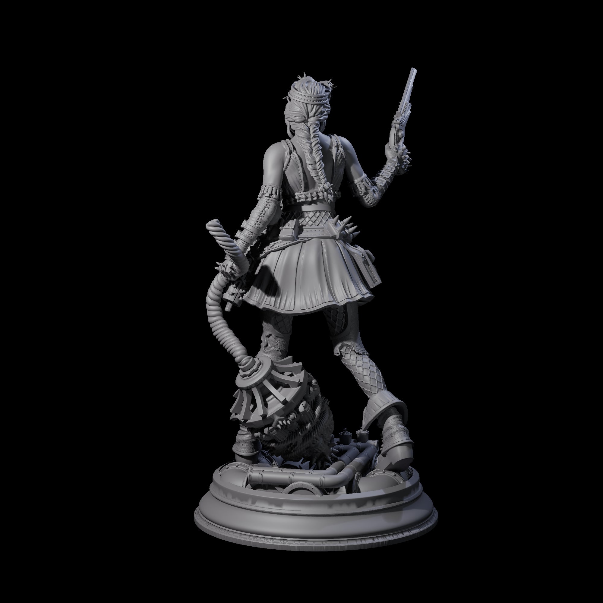 Whimsical Gunslinger Miniature for Dungeons and Dragons, Pathfinder or other TTRPGs