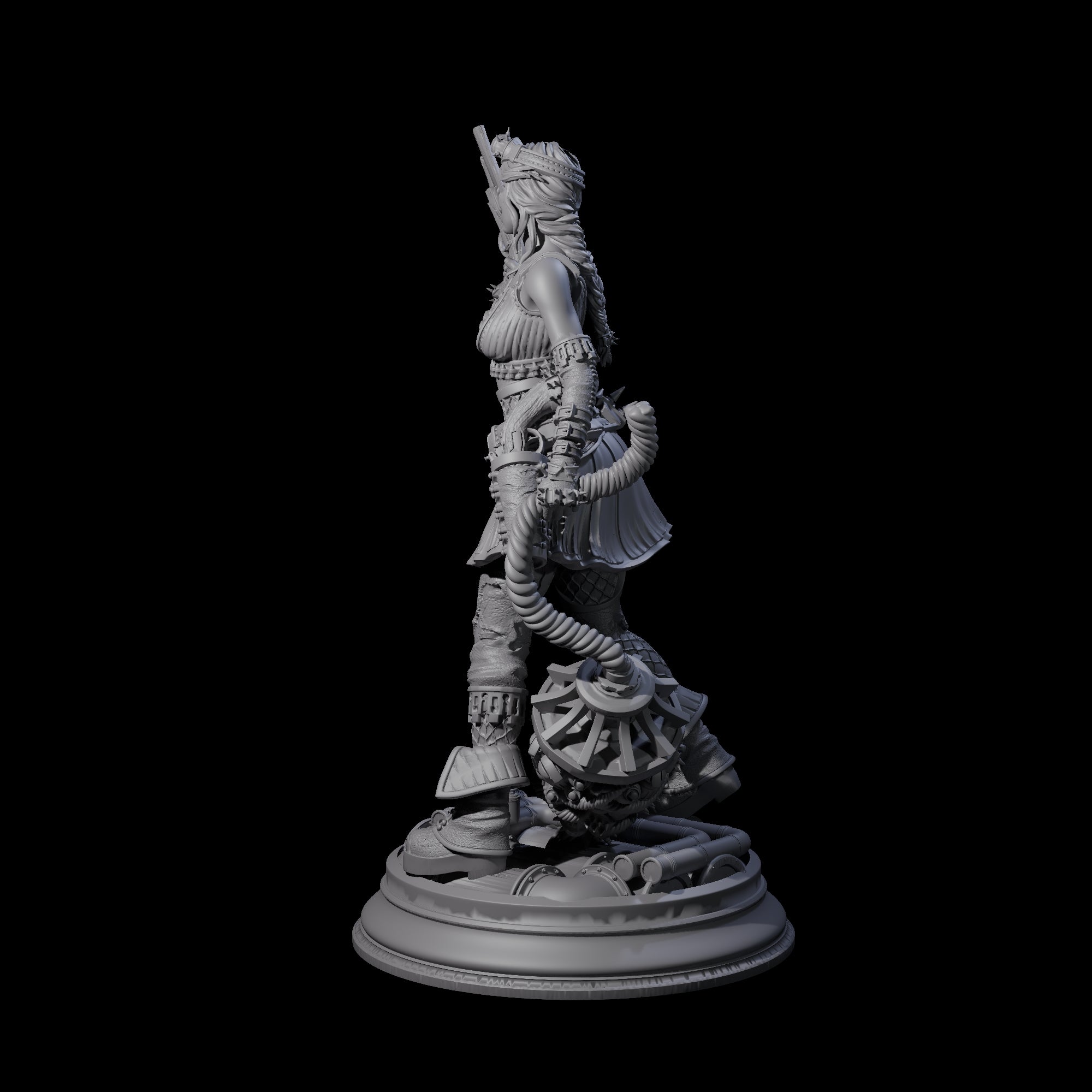 Whimsical Gunslinger Miniature for Dungeons and Dragons, Pathfinder or other TTRPGs