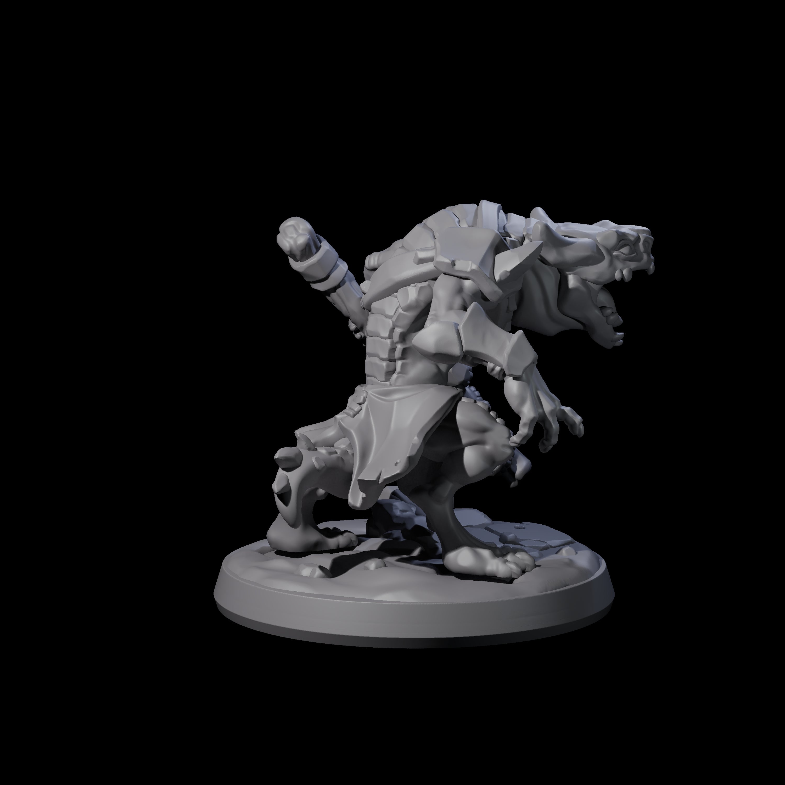 Wild Raging Kobold A Miniature for Dungeons and Dragons, Pathfinder or other TTRPGs