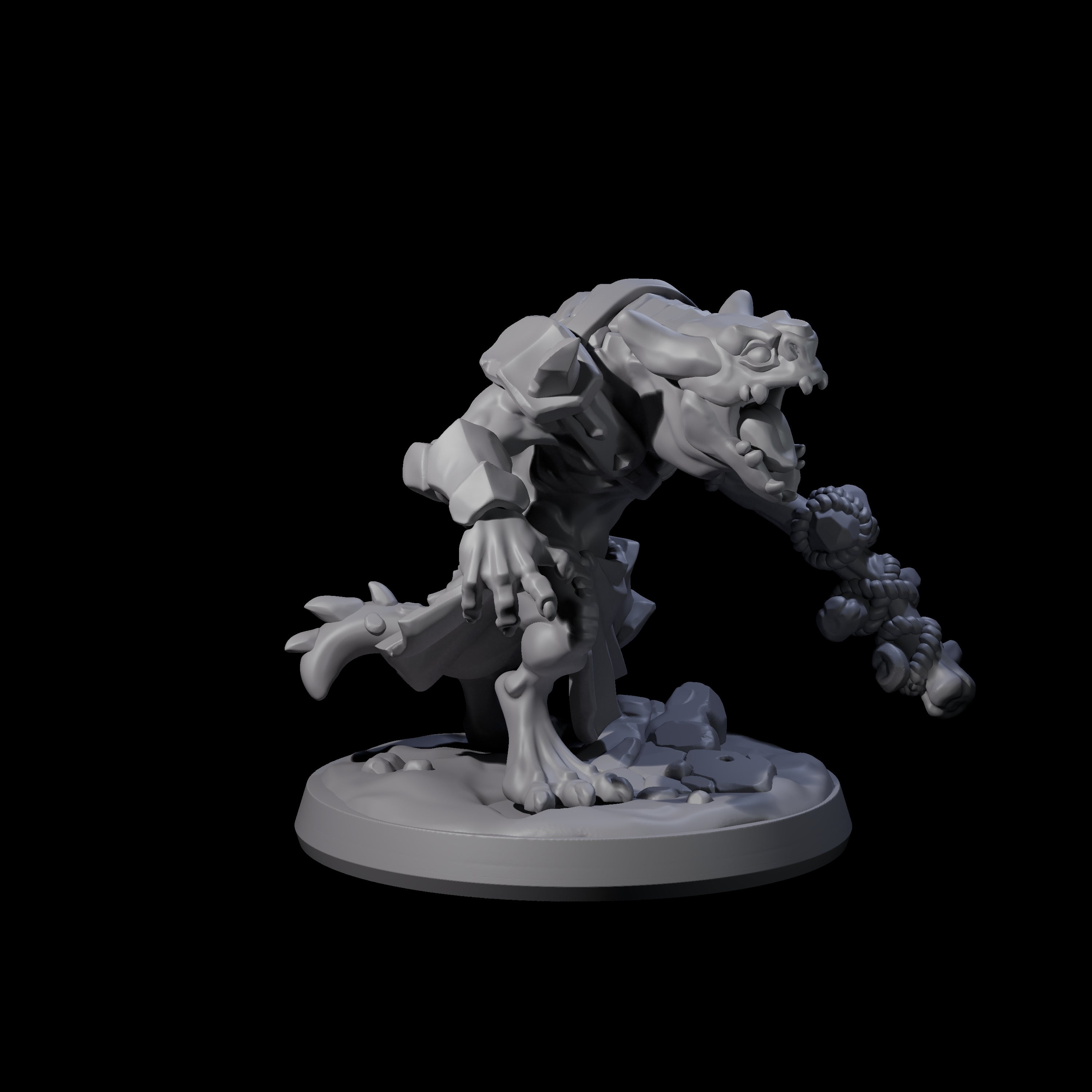 Wild Raging Kobold A Miniature for Dungeons and Dragons, Pathfinder or other TTRPGs