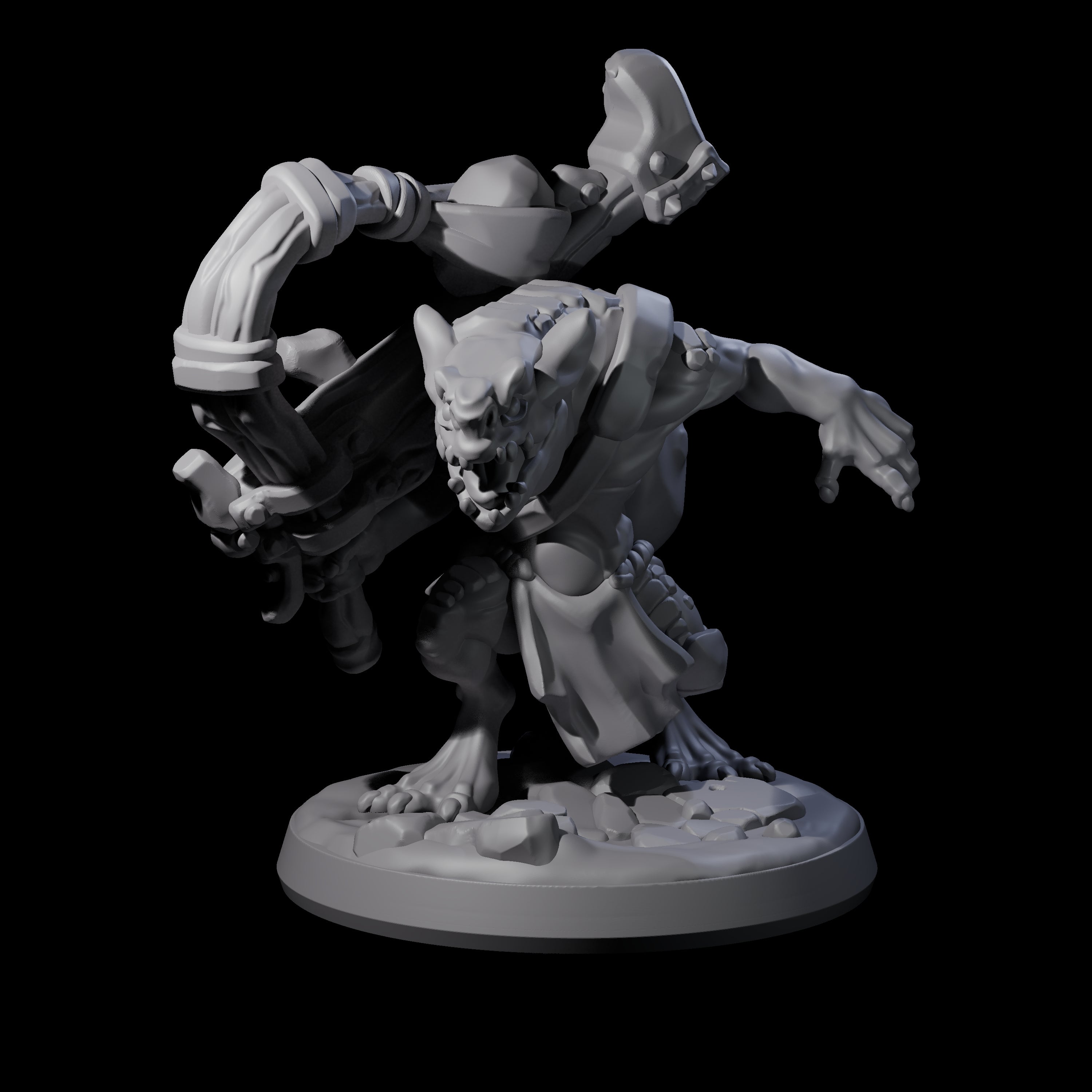 Wild Raging Kobold A Miniature for Dungeons and Dragons, Pathfinder or other TTRPGs