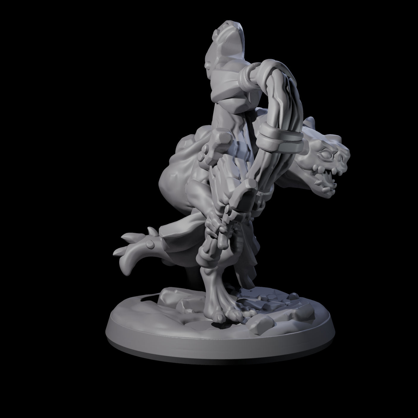 Wild Raging Kobold A Miniature for Dungeons and Dragons, Pathfinder or other TTRPGs