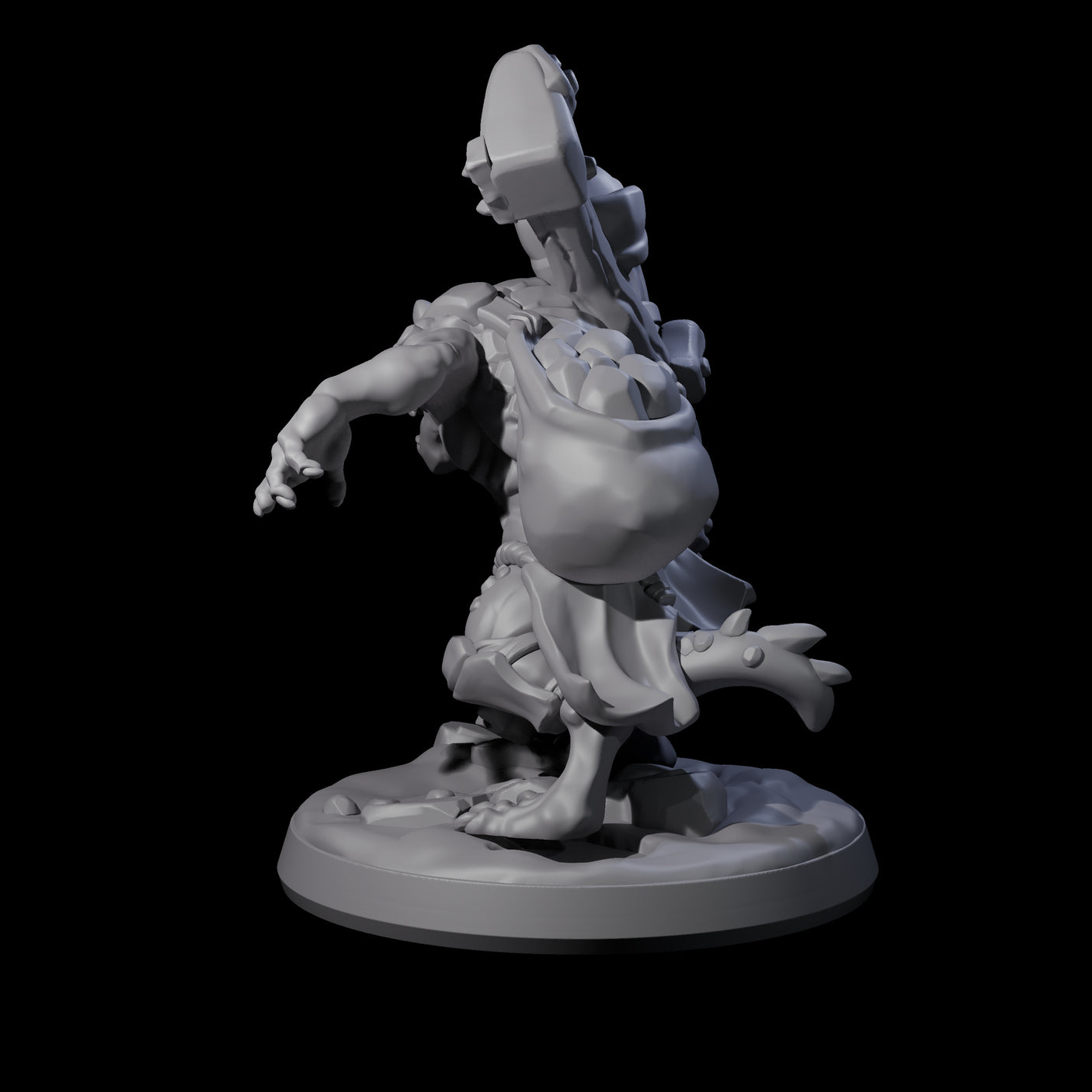 Wild Raging Kobold A Miniature for Dungeons and Dragons, Pathfinder or other TTRPGs