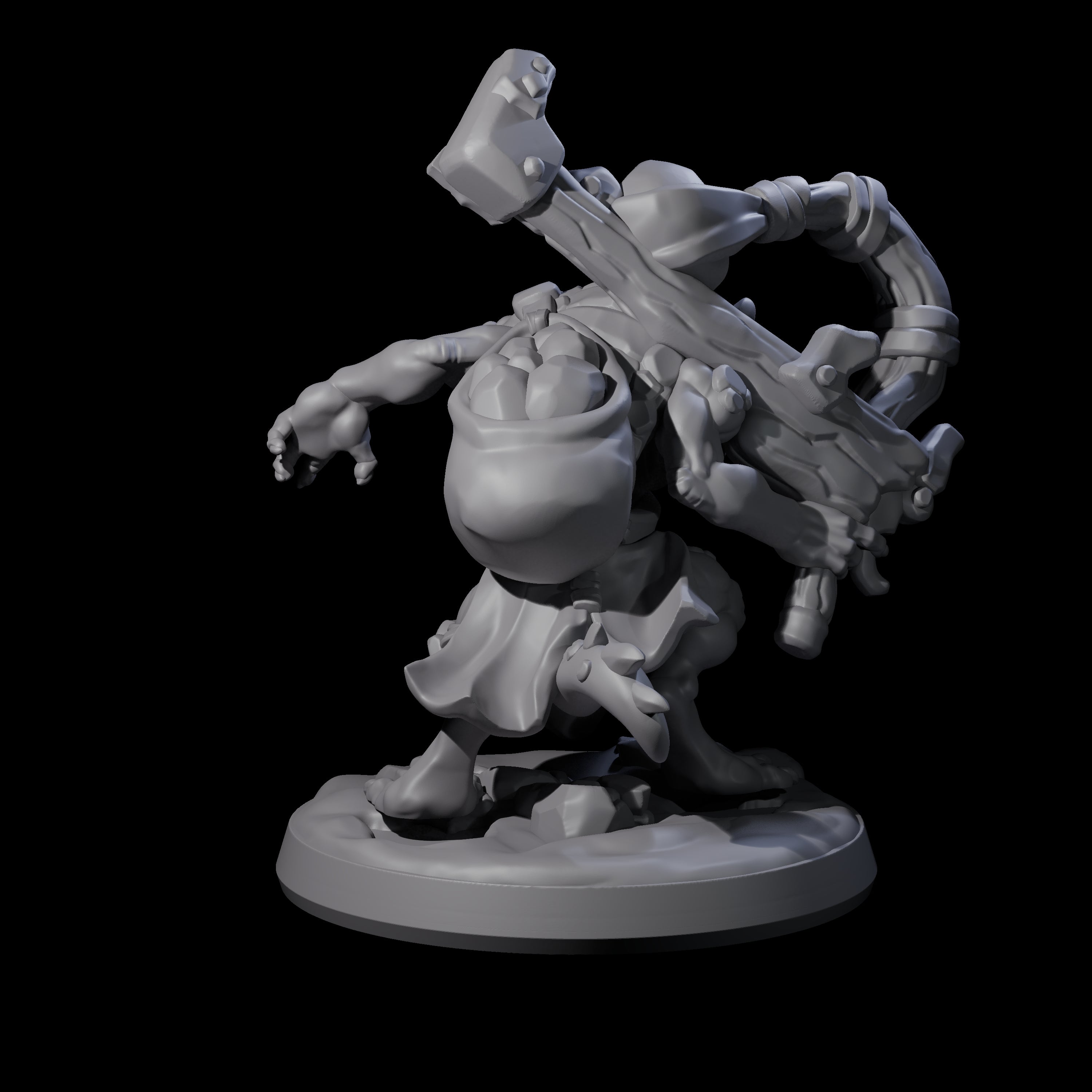 Wild Raging Kobold A Miniature for Dungeons and Dragons, Pathfinder or other TTRPGs