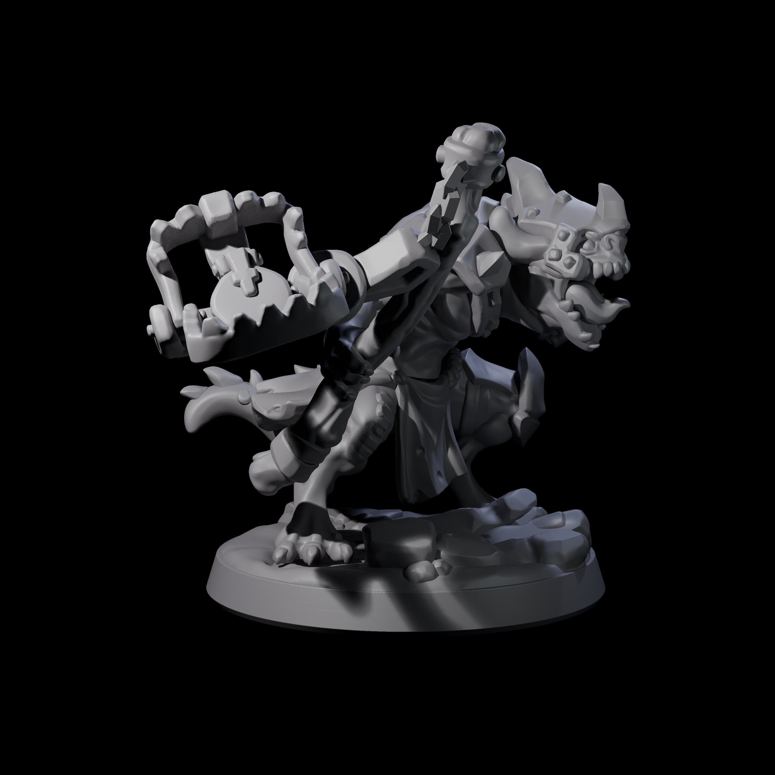 Wild Raging Kobold B Miniature for Dungeons and Dragons, Pathfinder or other TTRPGs