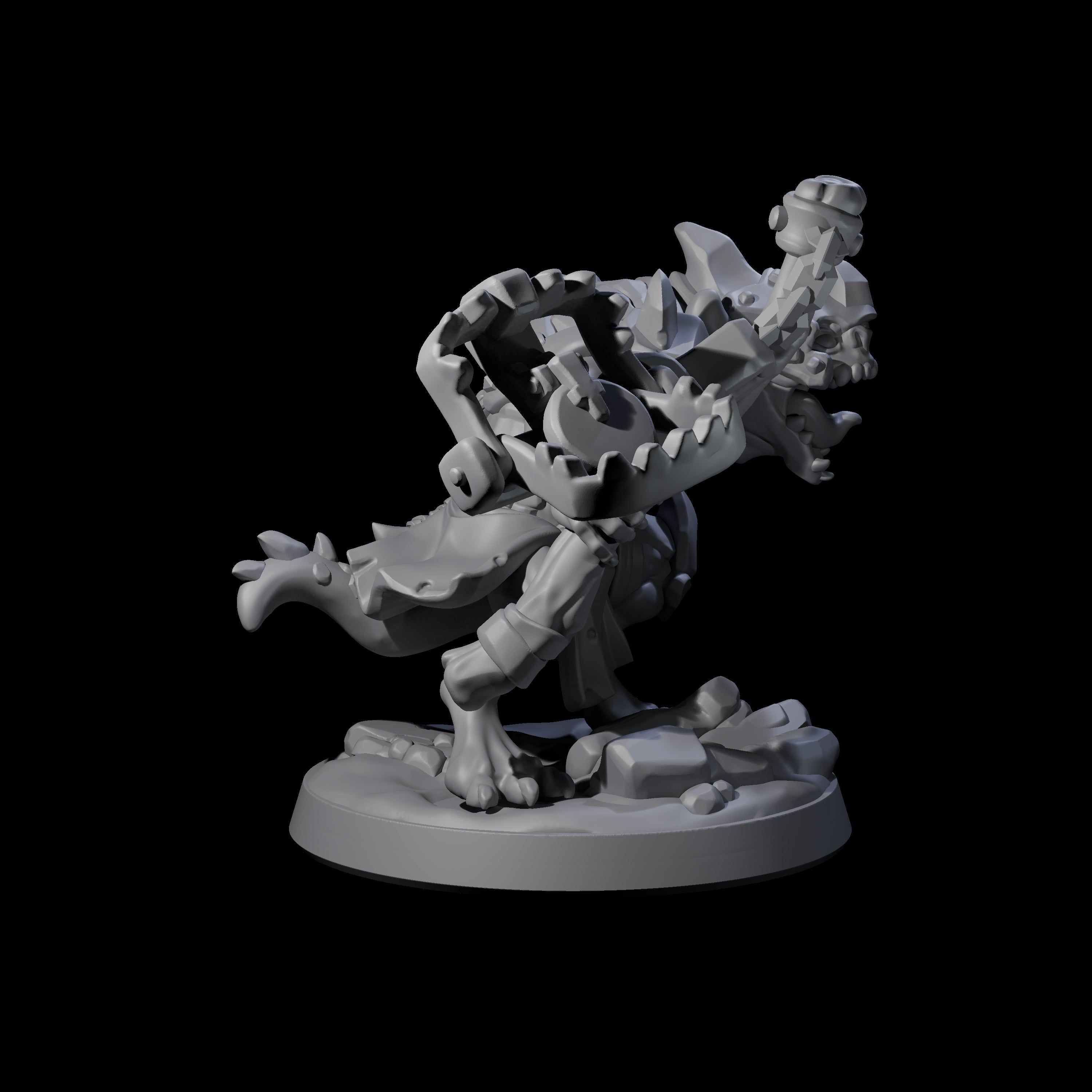 Wild Raging Kobold B Miniature for Dungeons and Dragons, Pathfinder or other TTRPGs