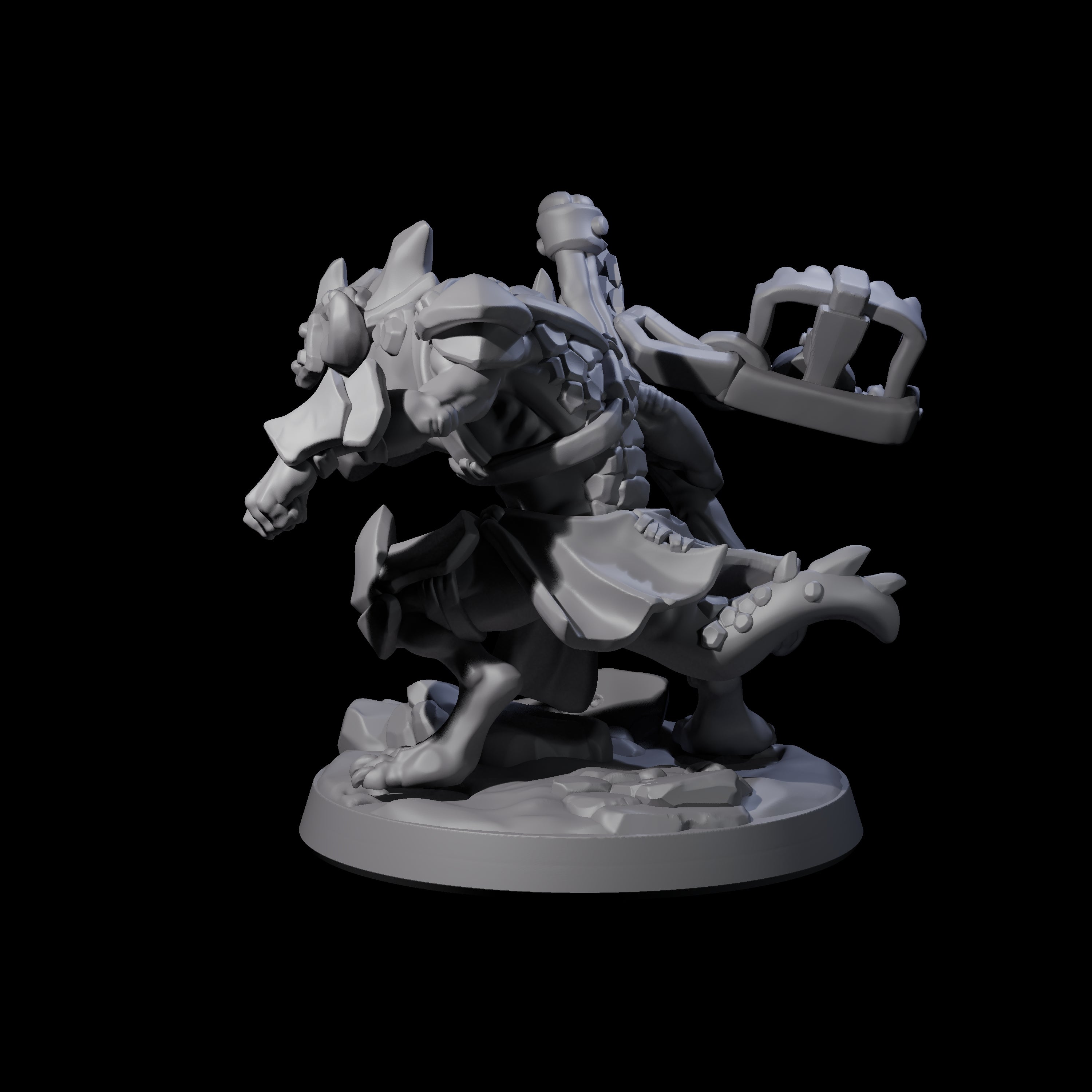 Wild Raging Kobold B Miniature for Dungeons and Dragons, Pathfinder or other TTRPGs