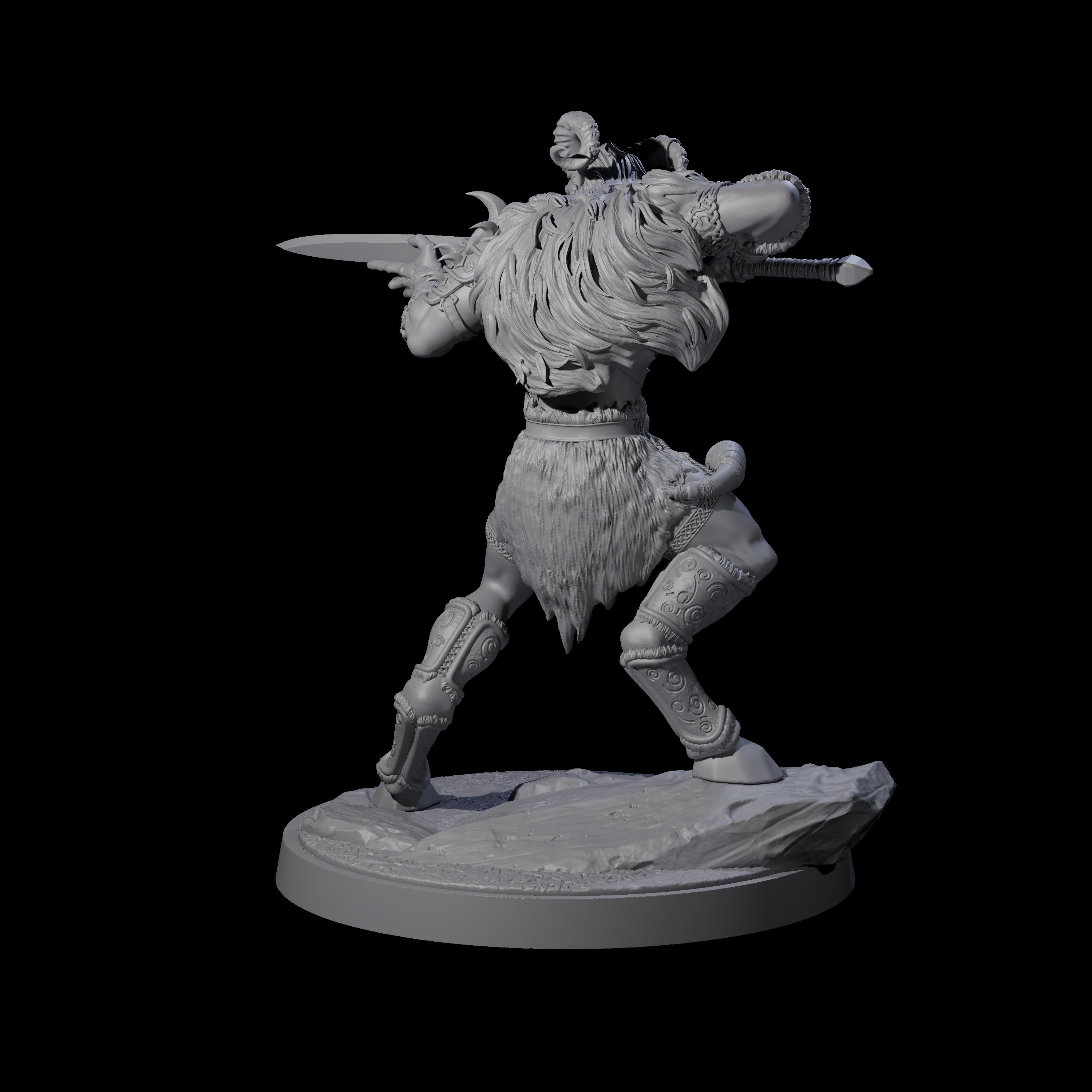 Wild Satyr Hunter A Miniature for Dungeons and Dragons, Pathfinder or other TTRPGs
