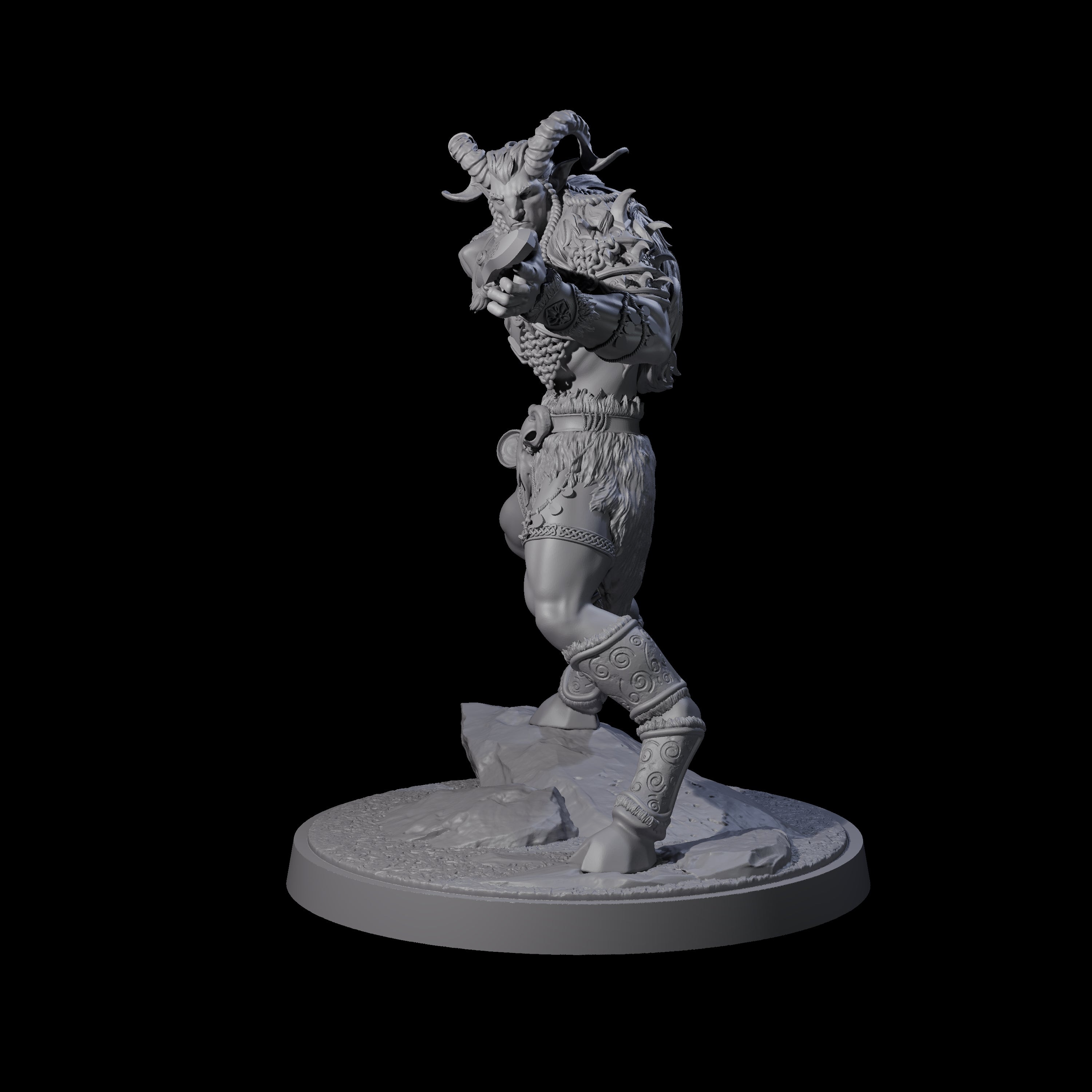 Wild Satyr Hunter A Miniature for Dungeons and Dragons, Pathfinder or other TTRPGs