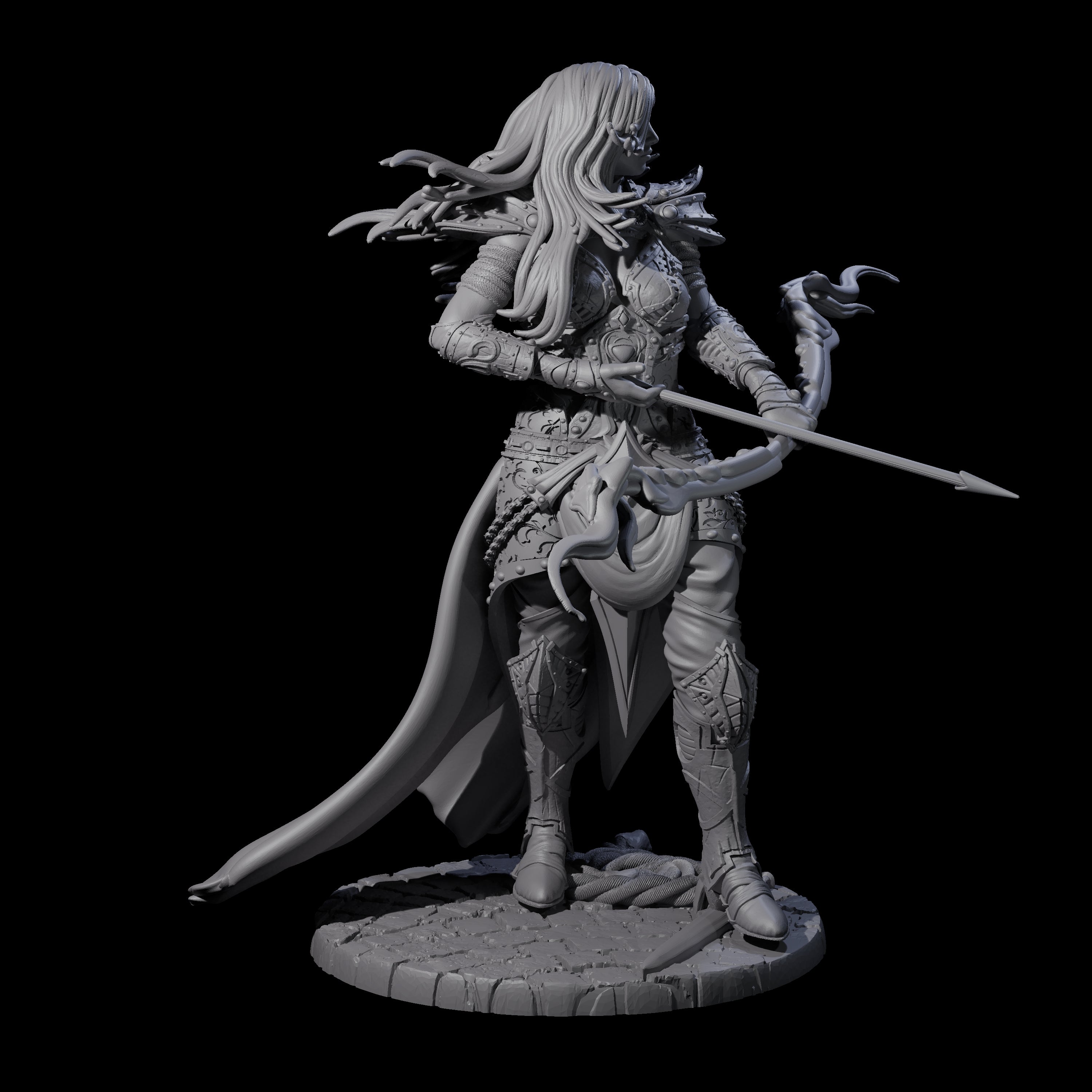 Wilderness Archer Miniature for Dungeons and Dragons, Pathfinder or other TTRPGs