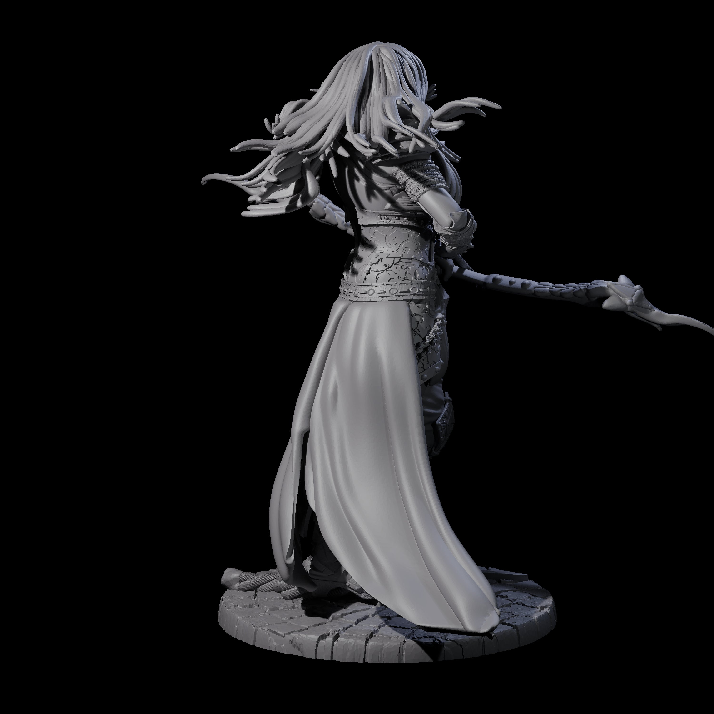 Wilderness Archer Miniature for Dungeons and Dragons, Pathfinder or other TTRPGs