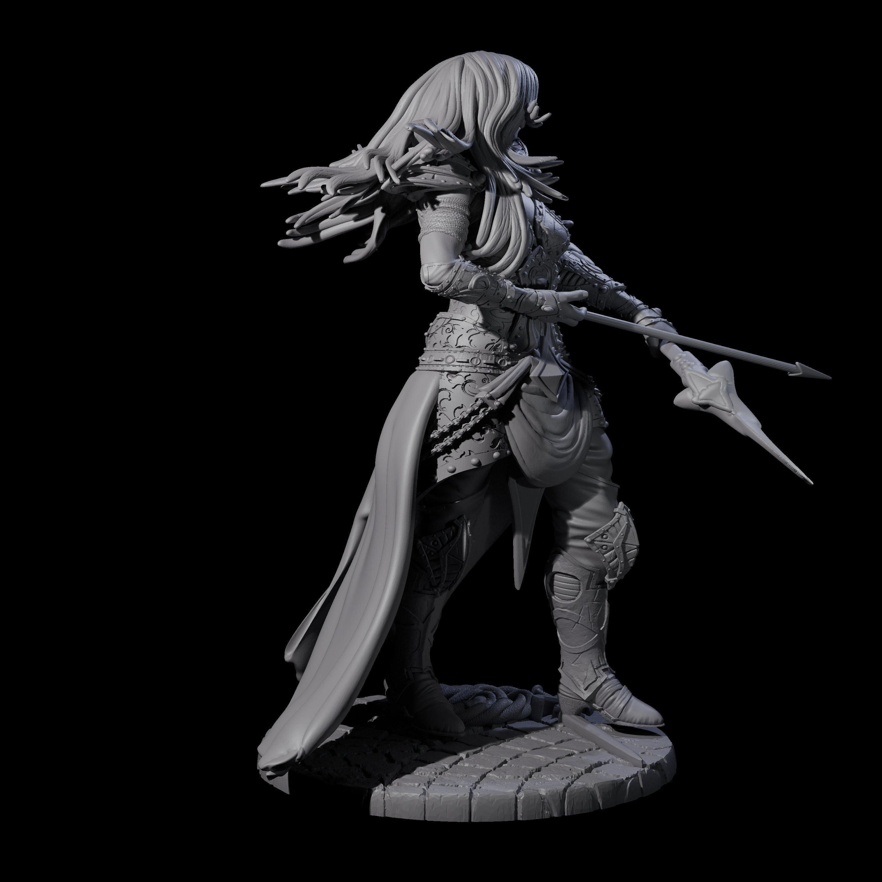 Wilderness Archer Miniature for Dungeons and Dragons, Pathfinder or other TTRPGs