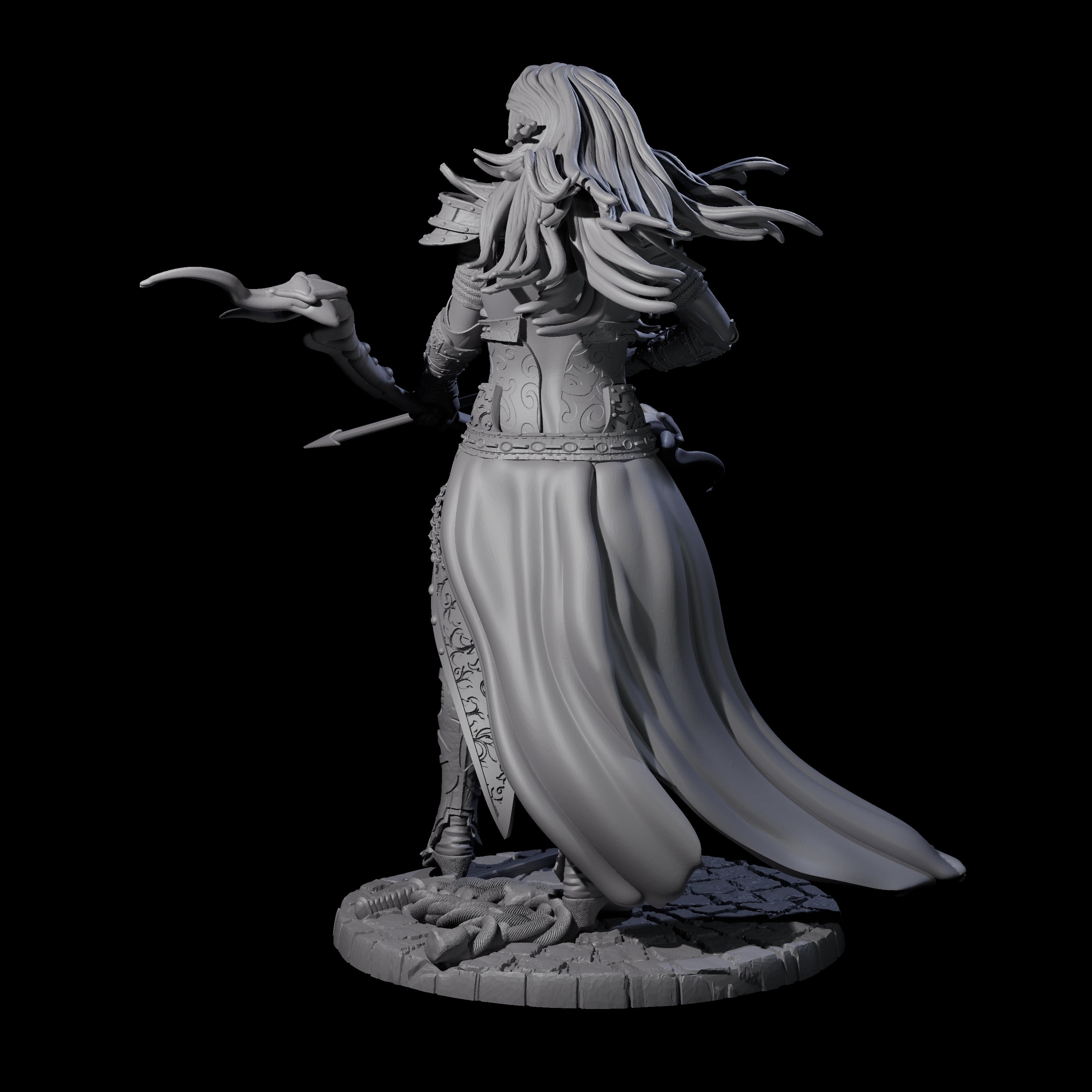 Wilderness Archer Miniature for Dungeons and Dragons, Pathfinder or other TTRPGs