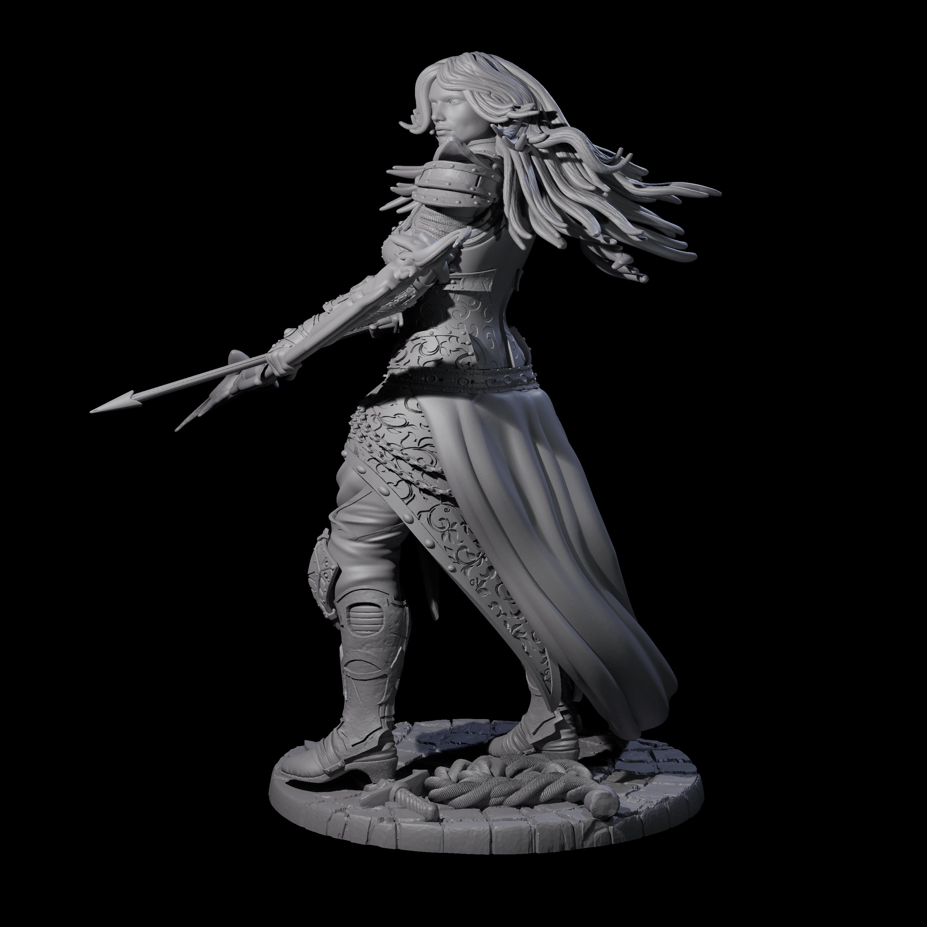 Wilderness Archer Miniature for Dungeons and Dragons, Pathfinder or other TTRPGs