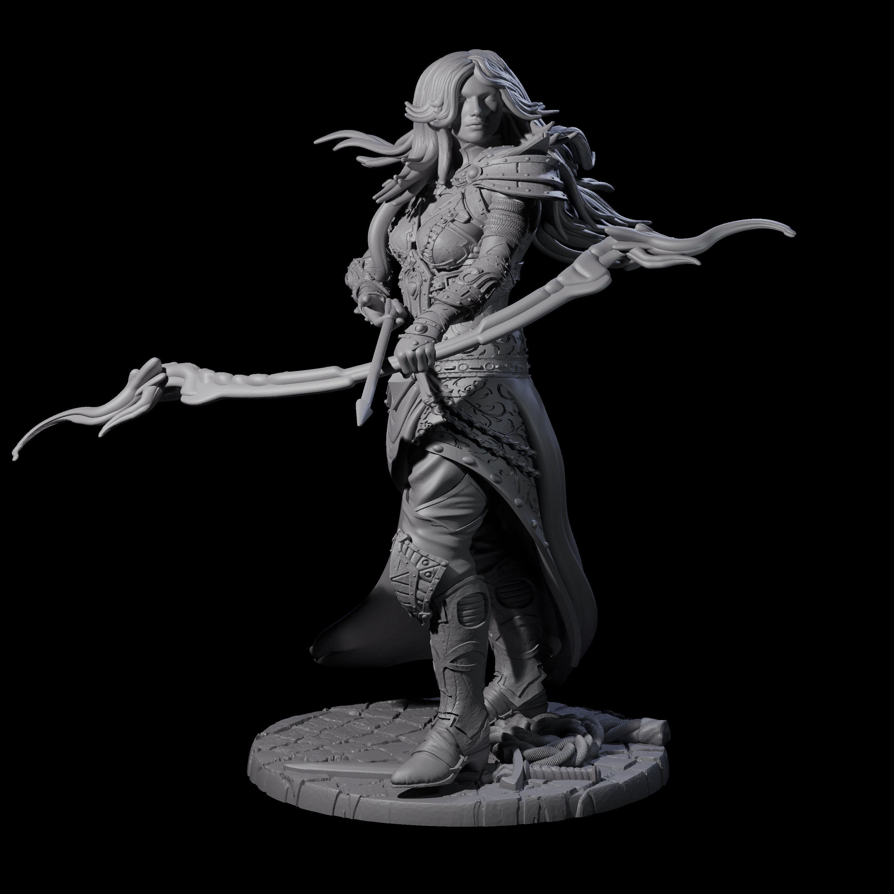 Wilderness Archer Miniature for Dungeons and Dragons, Pathfinder or other TTRPGs