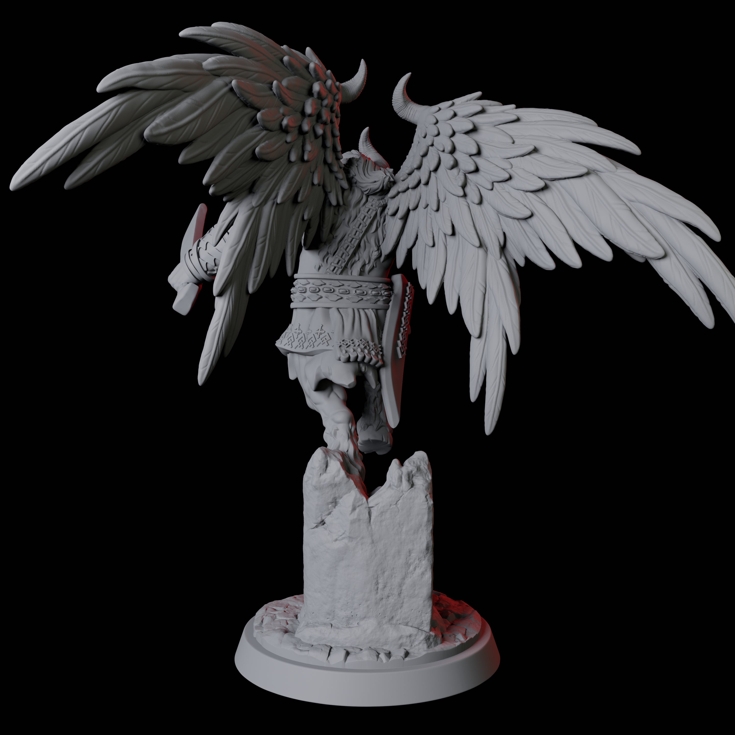 Winged Bull Man A Miniature for Dungeons and Dragons, Pathfinder or other TTRPGs