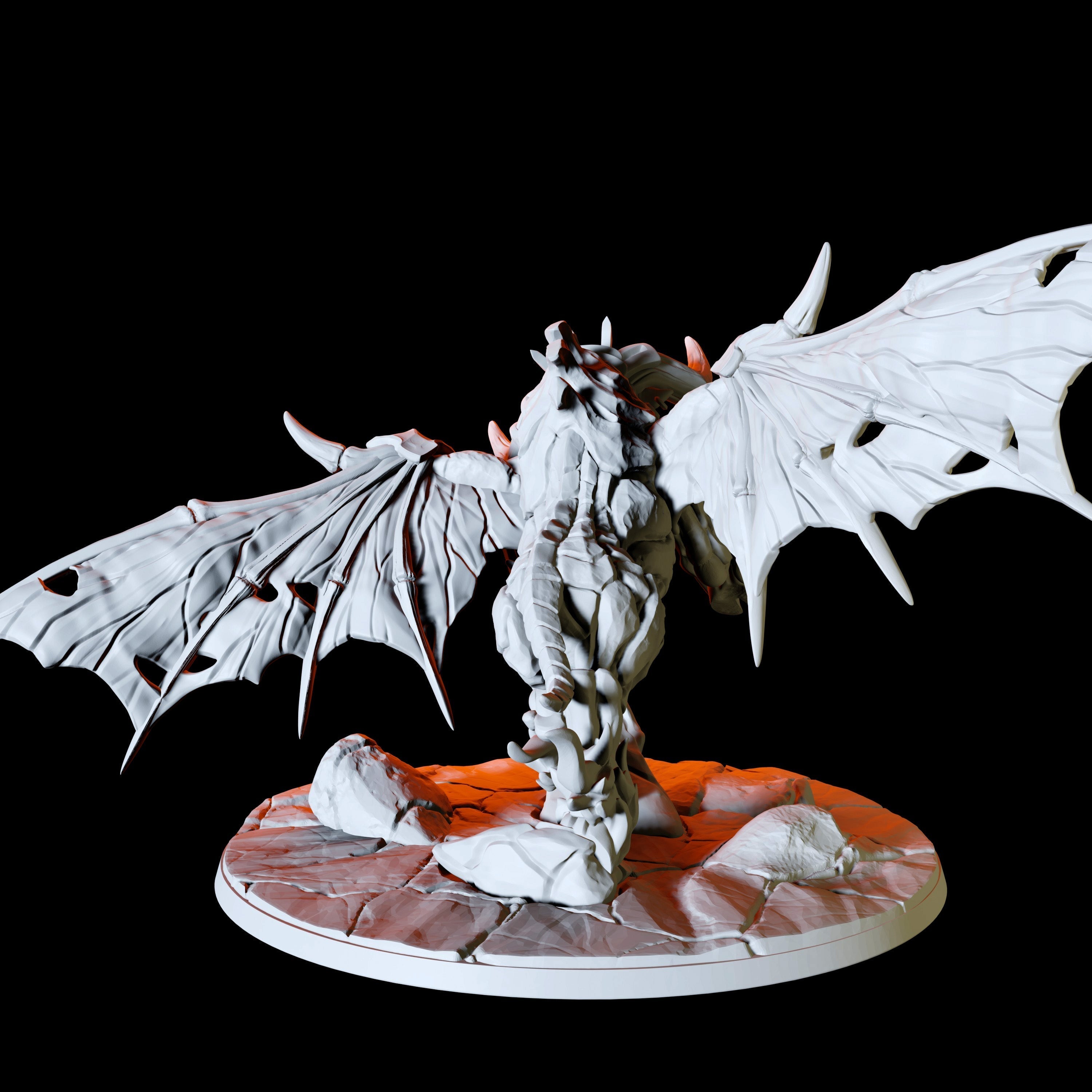 Winged Bull Miniature for Dungeons and Dragons, Pathfinder or other TTRPGs