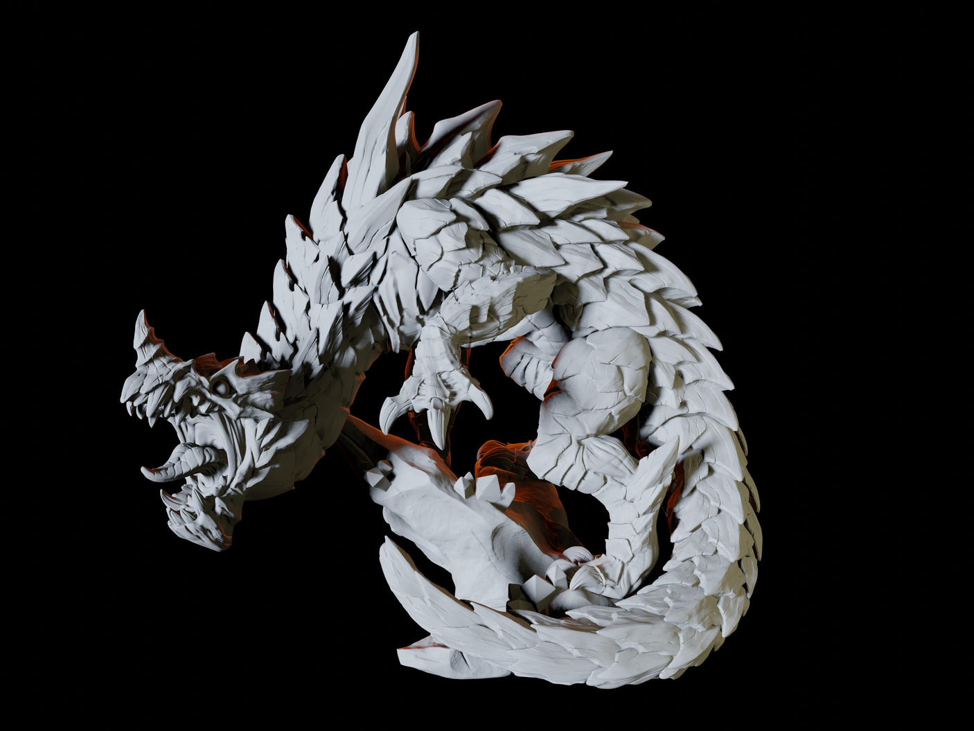 Wingless Dragon Miniature for Dungeons and Dragons, Pathfinder or other TTRPGs