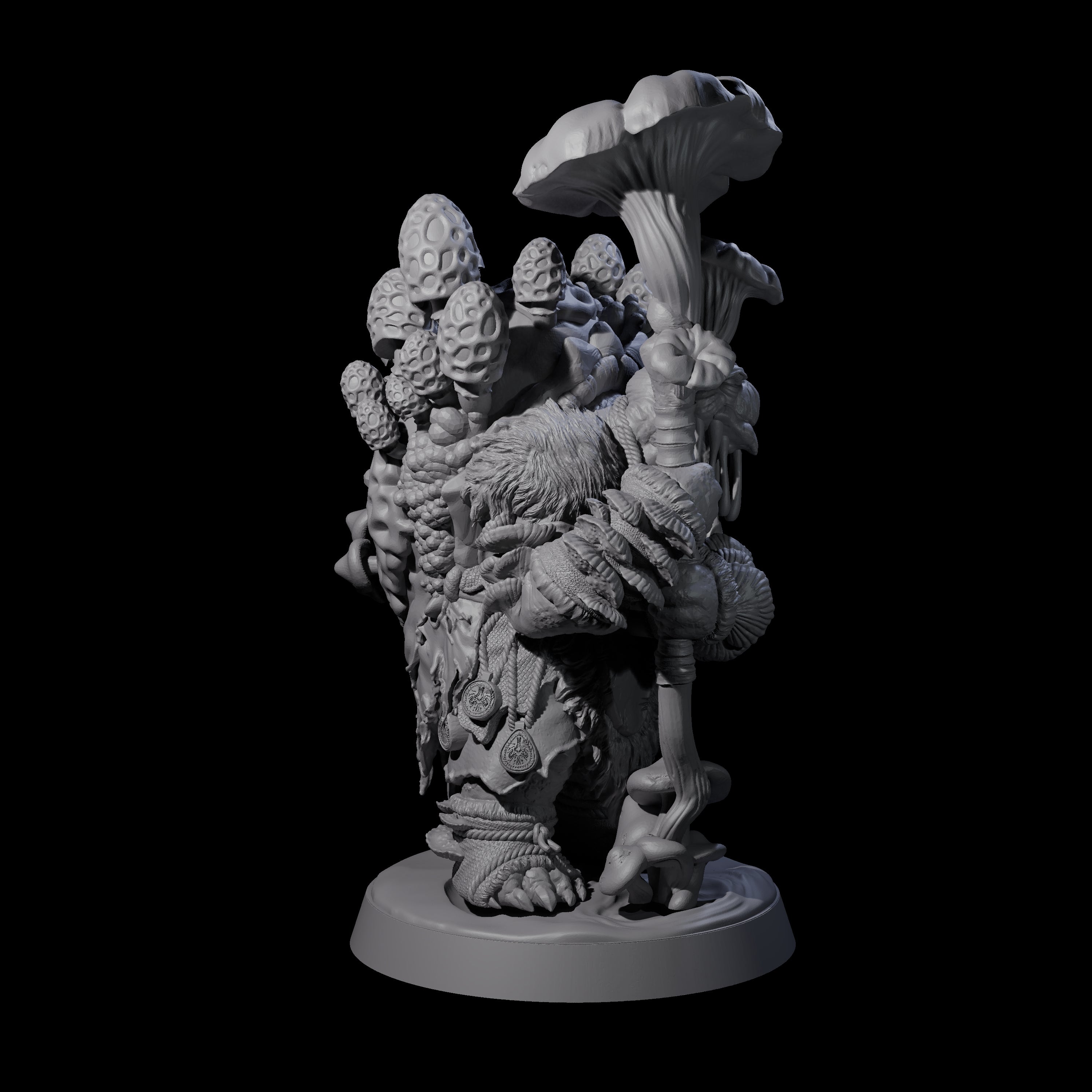 Wise Fungal Tortle Sage Miniature for Dungeons and Dragons, Pathfinder or other TTRPGs