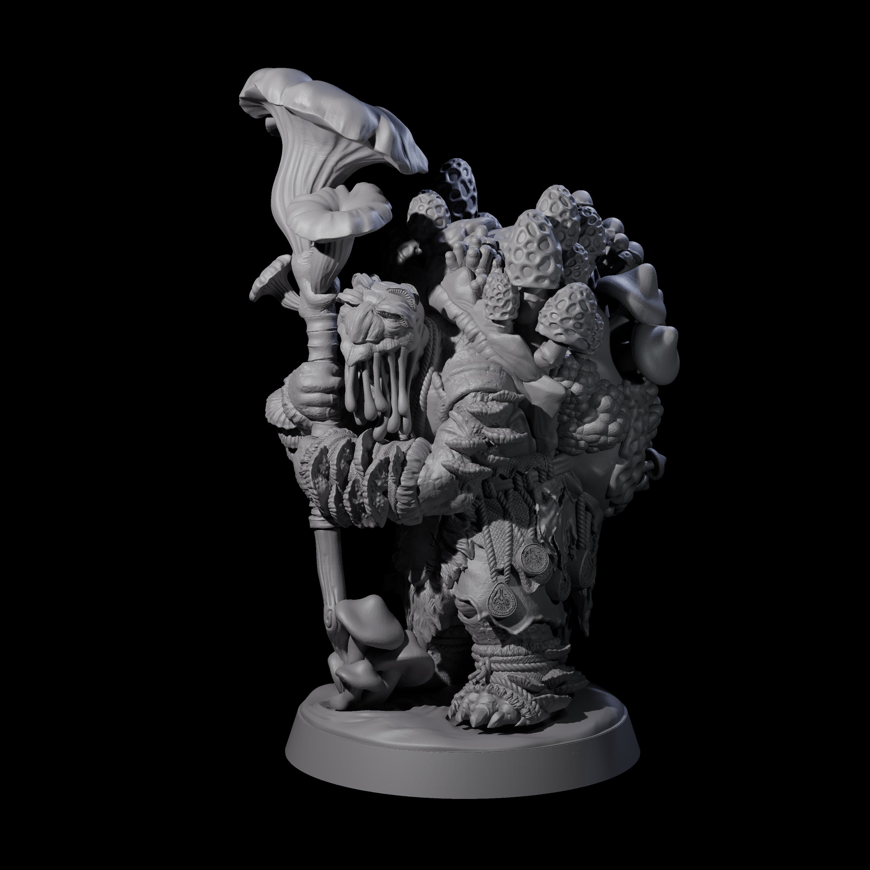 Wise Fungal Tortle Sage Miniature for Dungeons and Dragons, Pathfinder or other TTRPGs