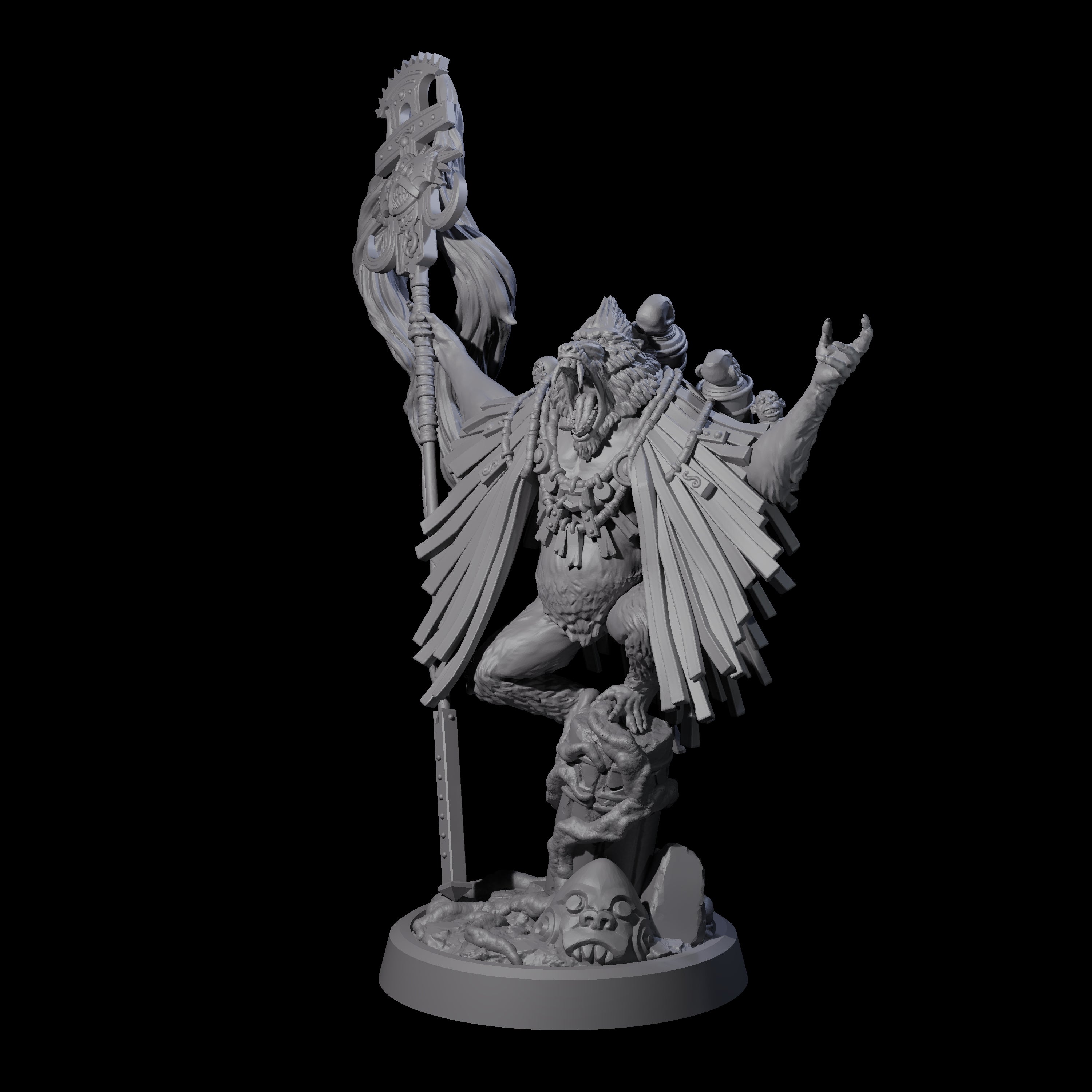 Wise Hazodee Elder A Miniature for Dungeons and Dragons, Pathfinder or other TTRPGs