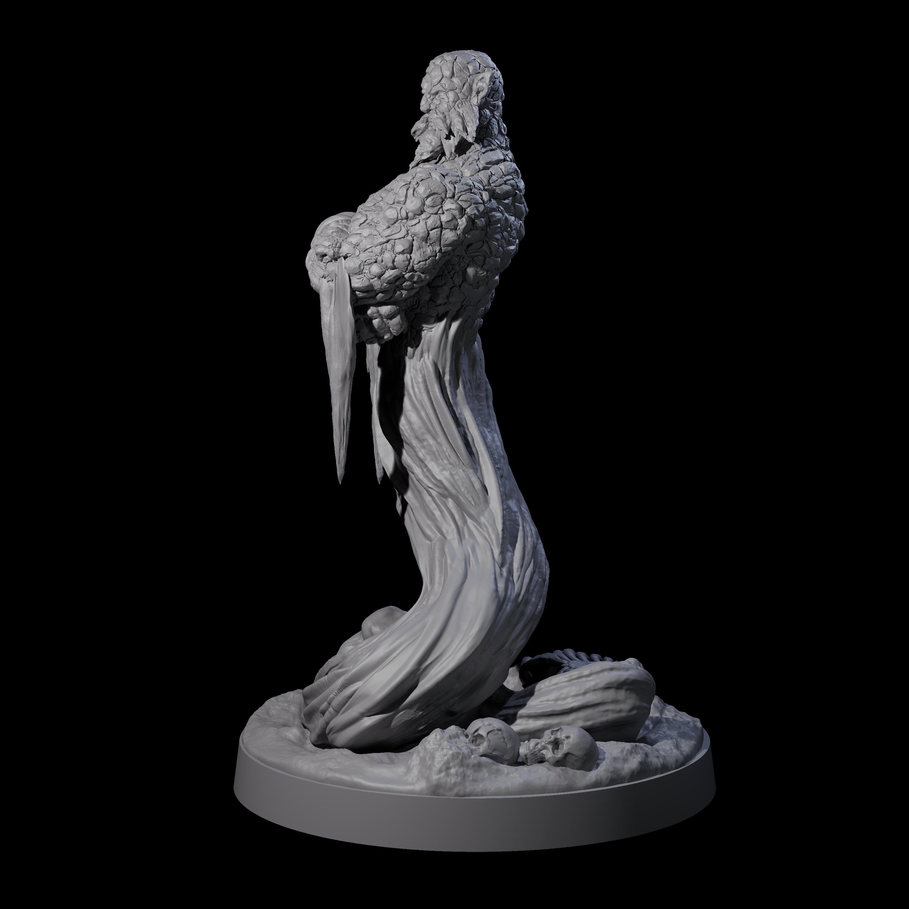 Wise Sand Djinni Miniature for Dungeons and Dragons, Pathfinder or other TTRPGs