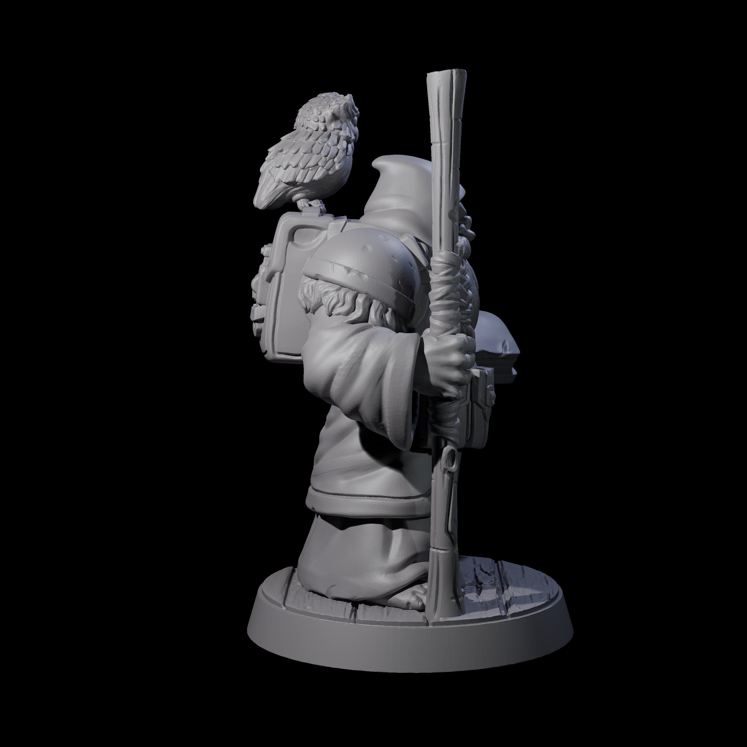 Wise Travelling Dwarf Seer Miniature for Dungeons and Dragons, Pathfinder or other TTRPGs