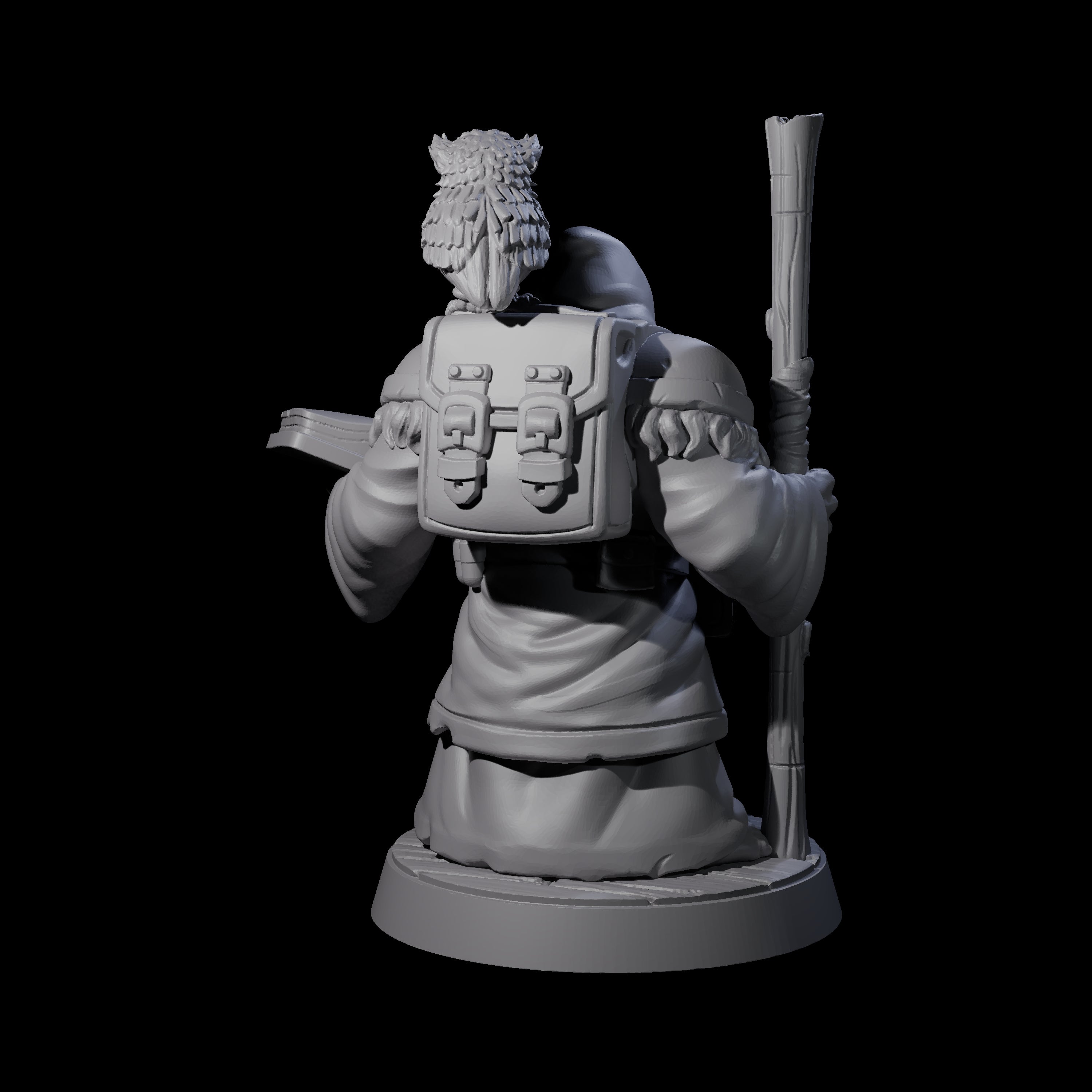 Wise Travelling Dwarf Seer Miniature for Dungeons and Dragons, Pathfinder or other TTRPGs
