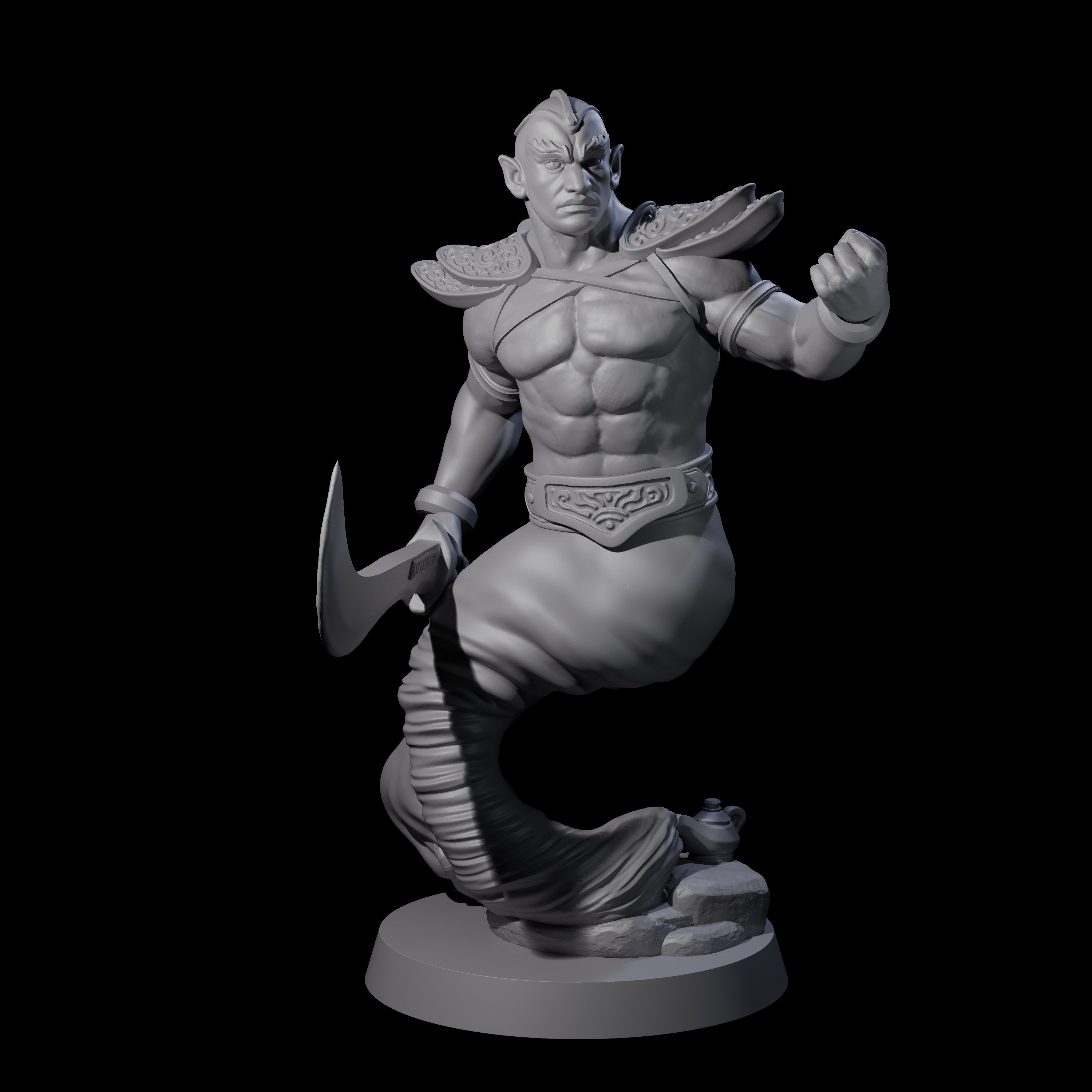 Wish Granting Djinni Miniature for Dungeons and Dragons, Pathfinder or other TTRPGs