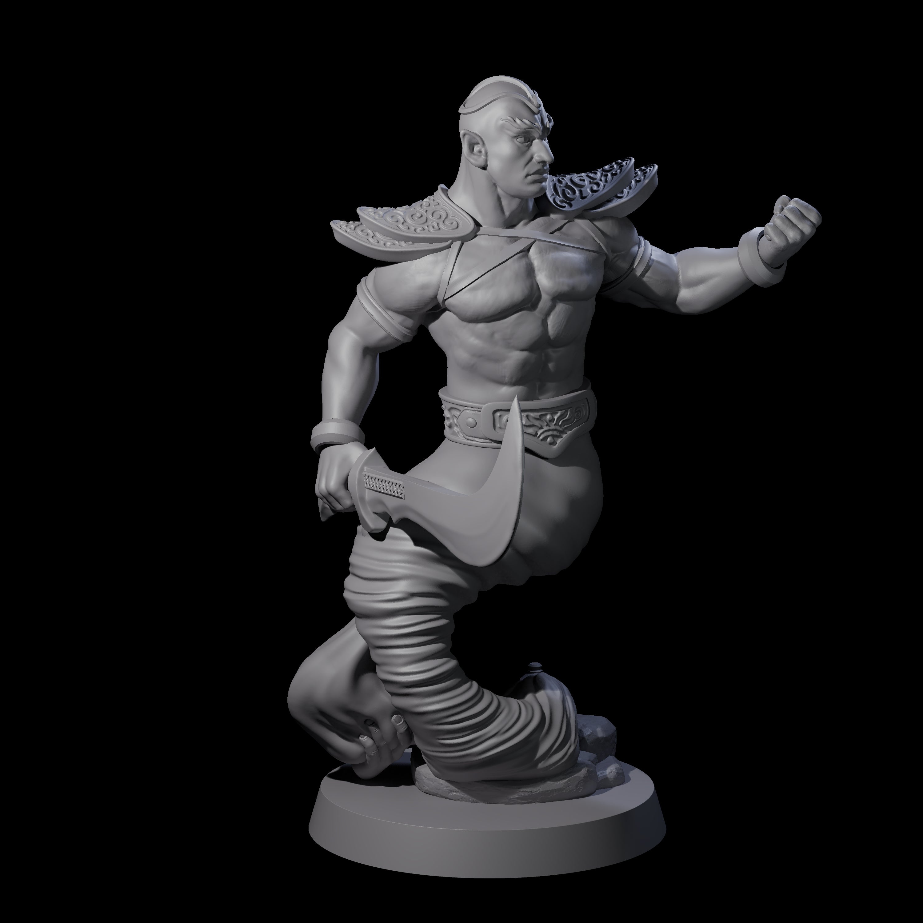 Wish Granting Djinni Miniature for Dungeons and Dragons, Pathfinder or other TTRPGs