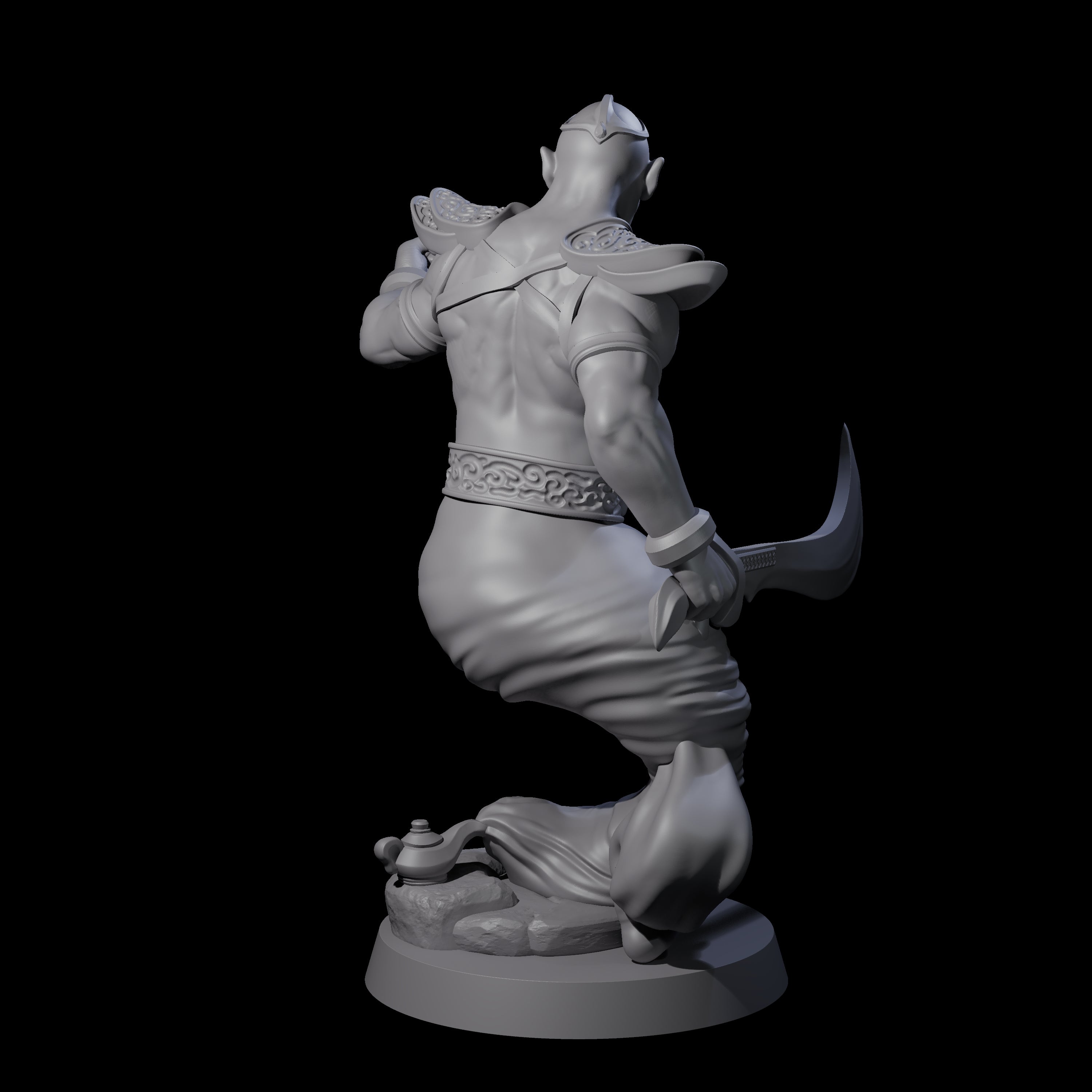 Wish Granting Djinni Miniature for Dungeons and Dragons, Pathfinder or other TTRPGs