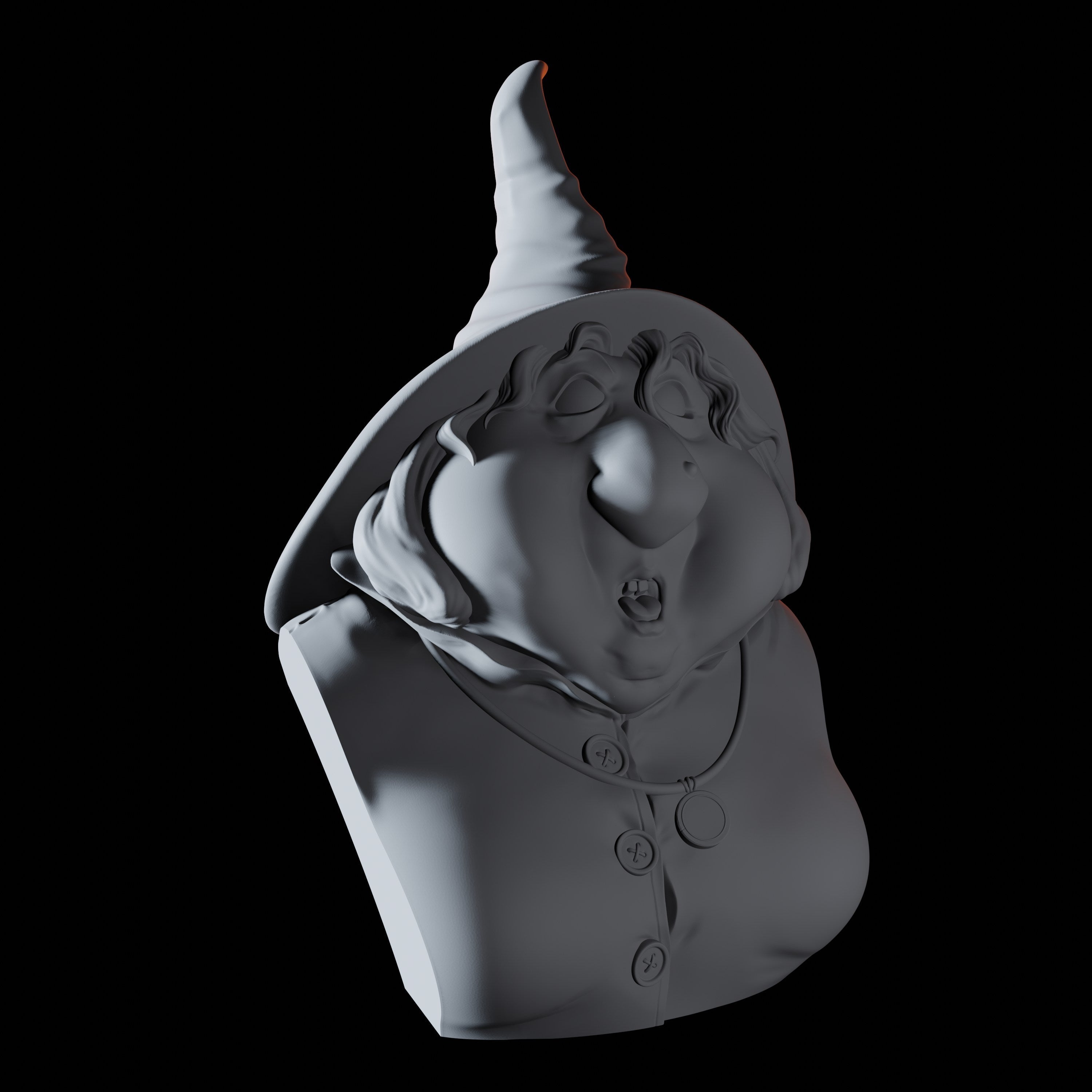 Witch Bust Miniature for Dungeons and Dragons, Pathfinder or other TTRPGs