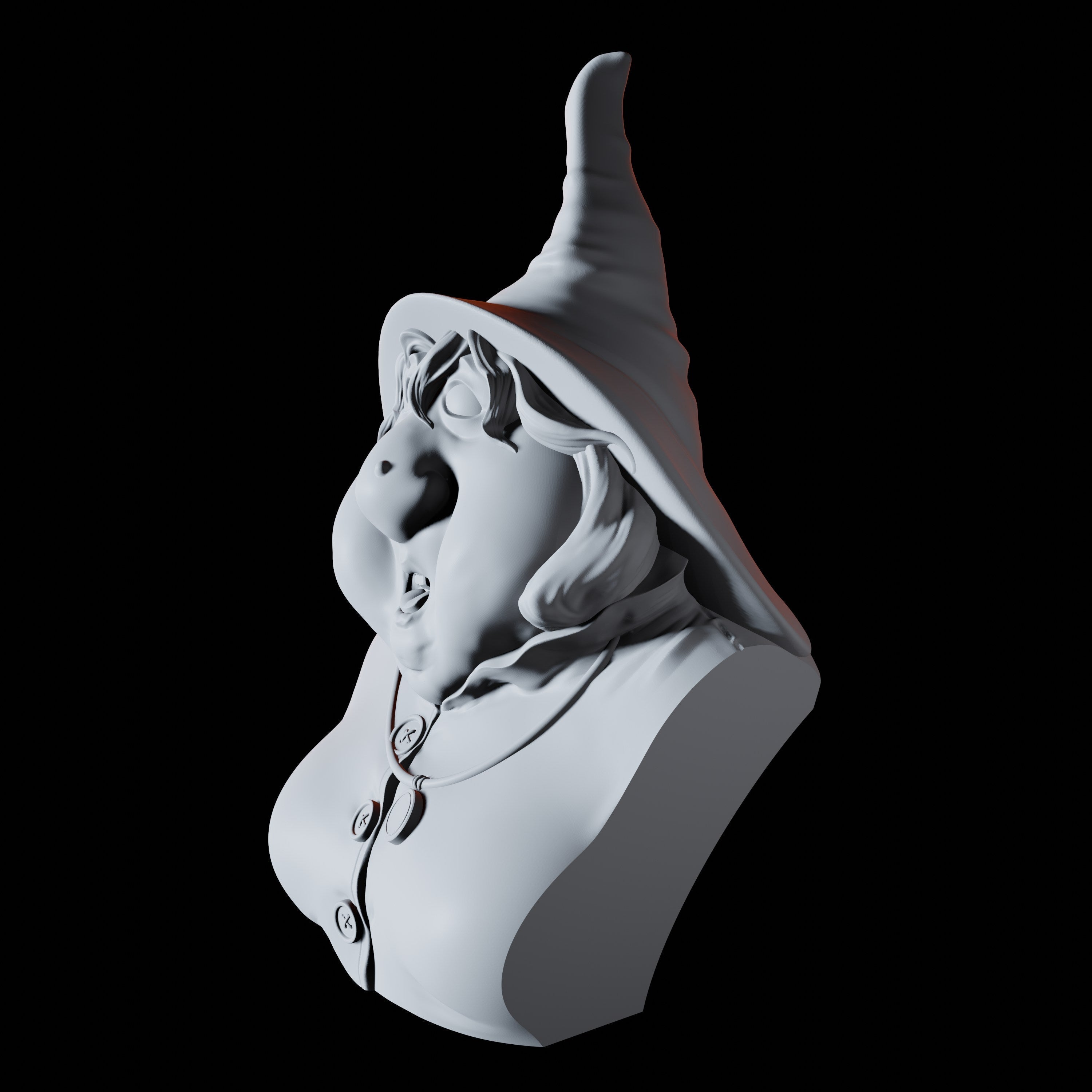 Witch Bust Miniature for Dungeons and Dragons, Pathfinder or other TTRPGs