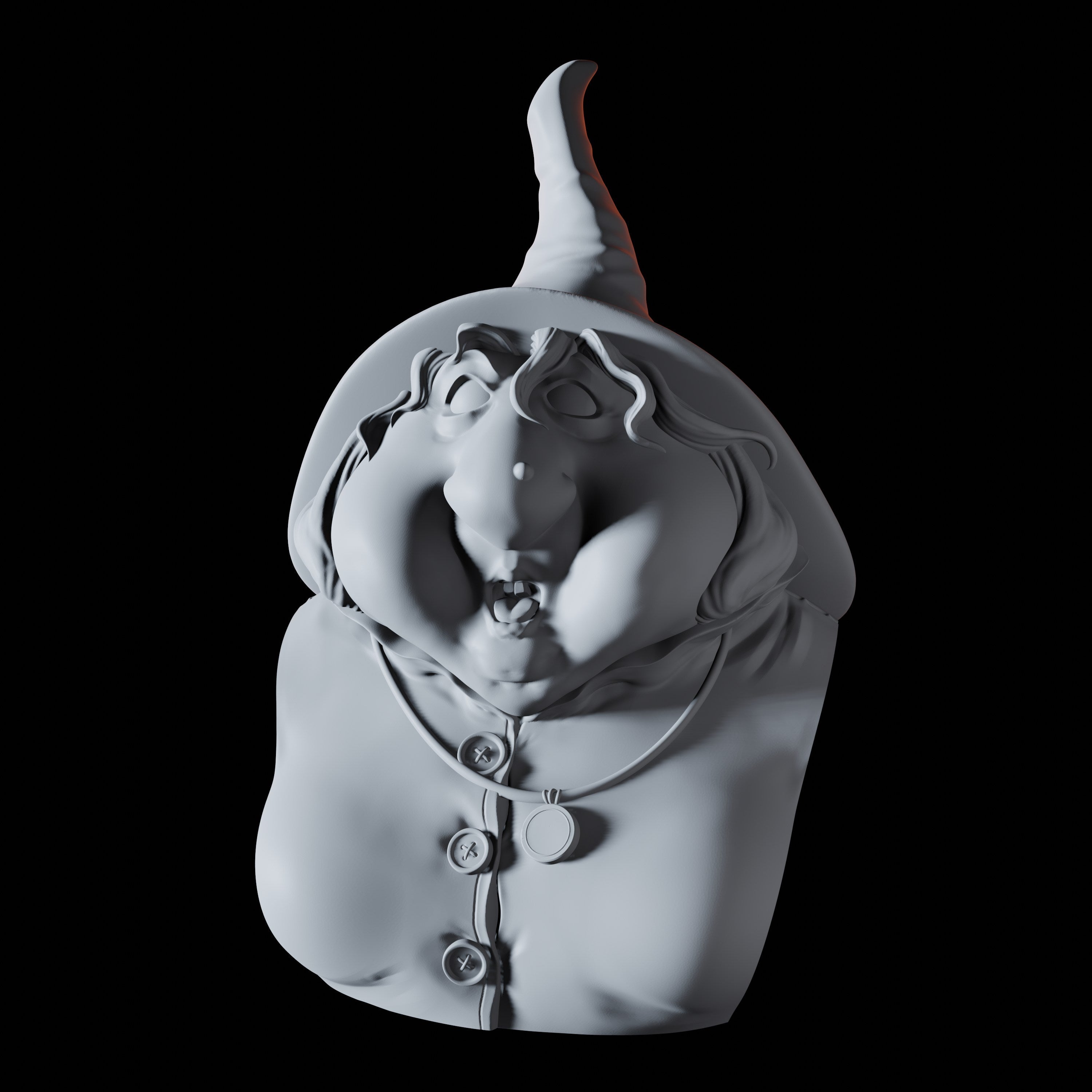 Witch Bust Miniature for Dungeons and Dragons, Pathfinder or other TTRPGs
