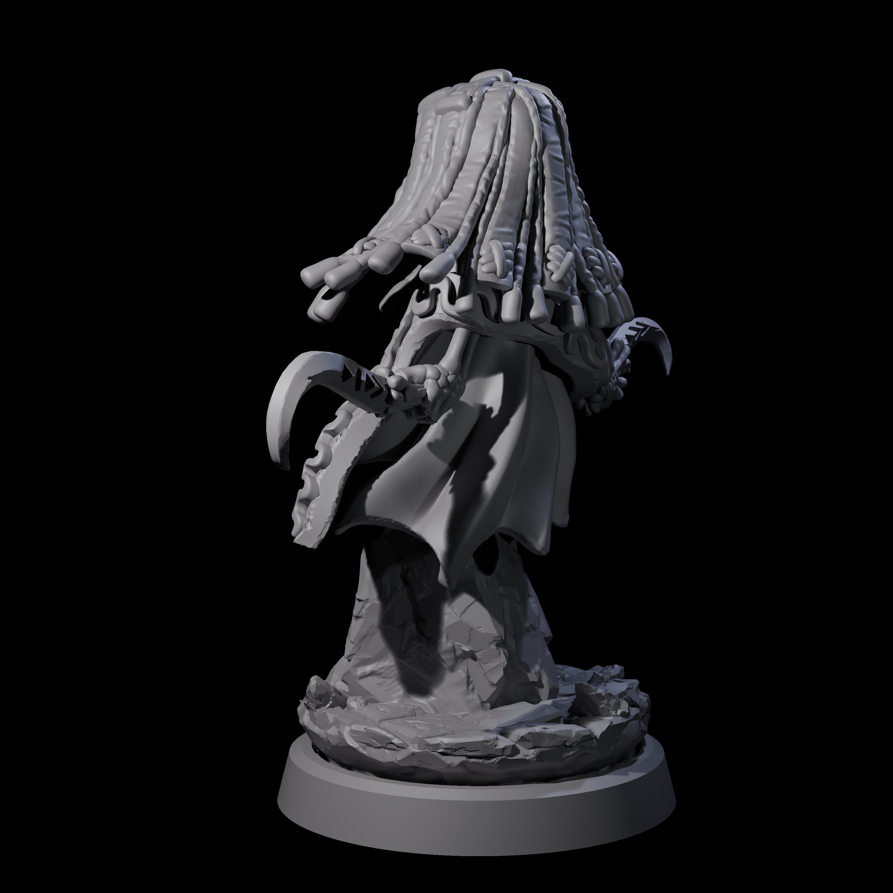 Withered Necromancer Marrowling C Miniature for Dungeons and Dragons, Pathfinder or other TTRPGs