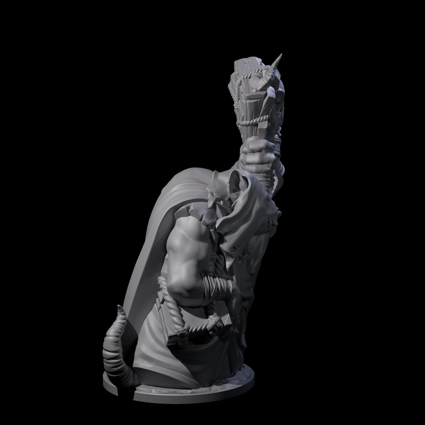 Withering Ratfolk Plaguecrafter A Miniature for Dungeons and Dragons, Pathfinder or other TTRPGs