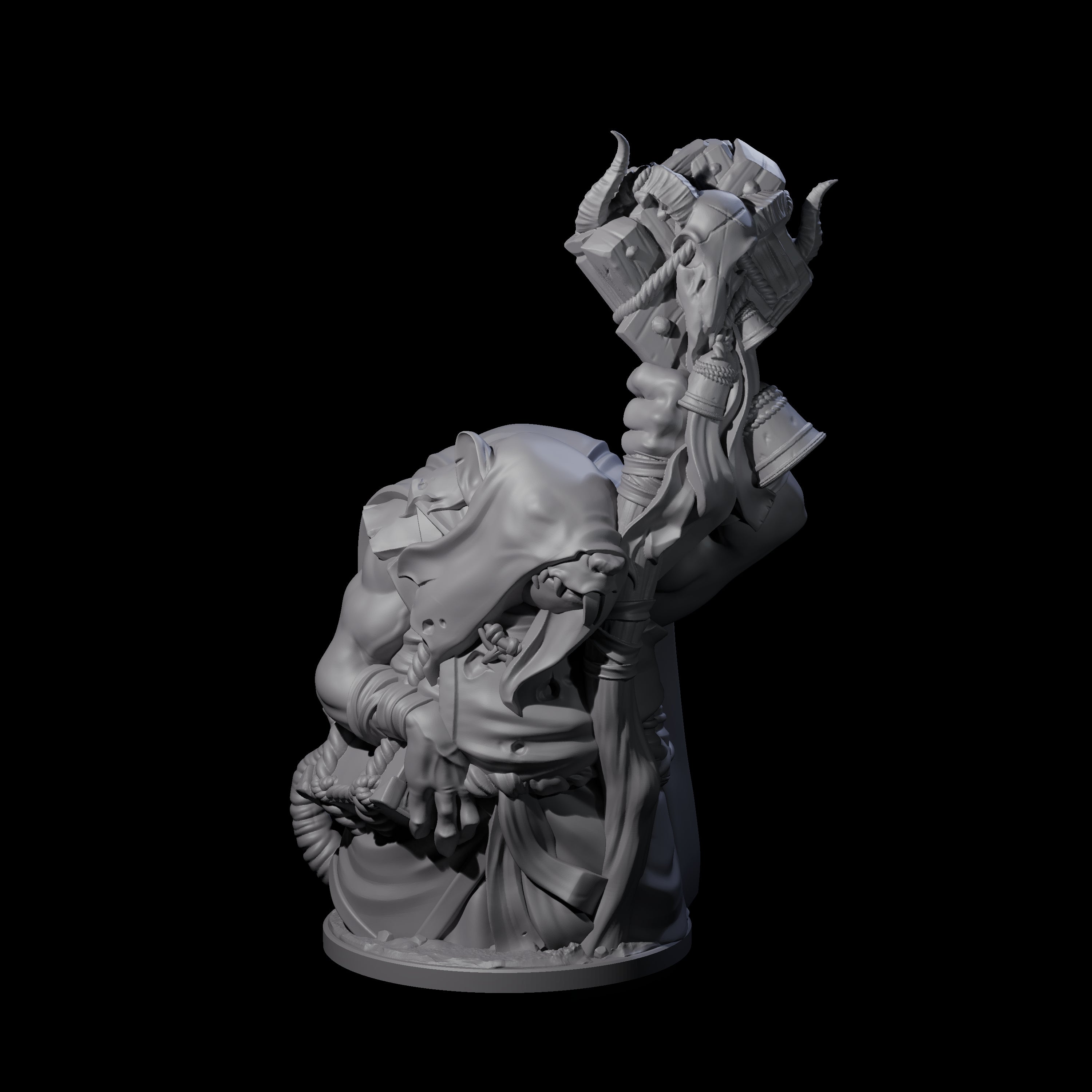 Withering Ratfolk Plaguecrafters Miniature for Dungeons and Dragons, Pathfinder or other TTRPGs
