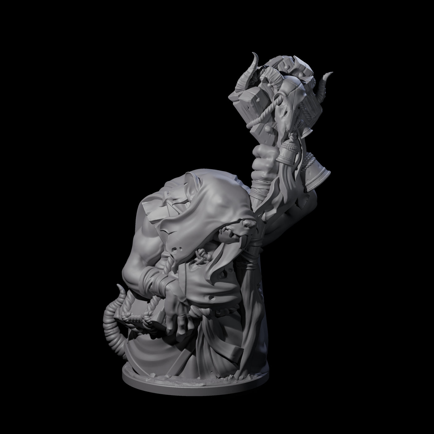 Withering Ratfolk Plaguecrafters Miniature for Dungeons and Dragons, Pathfinder or other TTRPGs