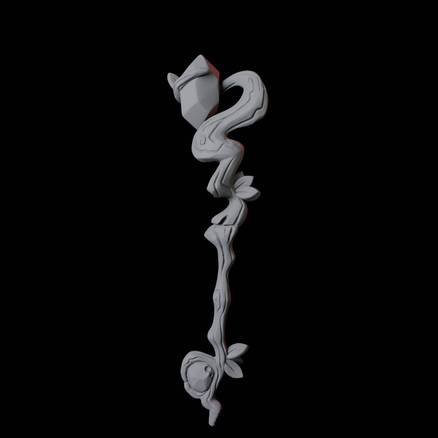 Wizard Staff A Miniature for Dungeons and Dragons, Pathfinder or other TTRPGs