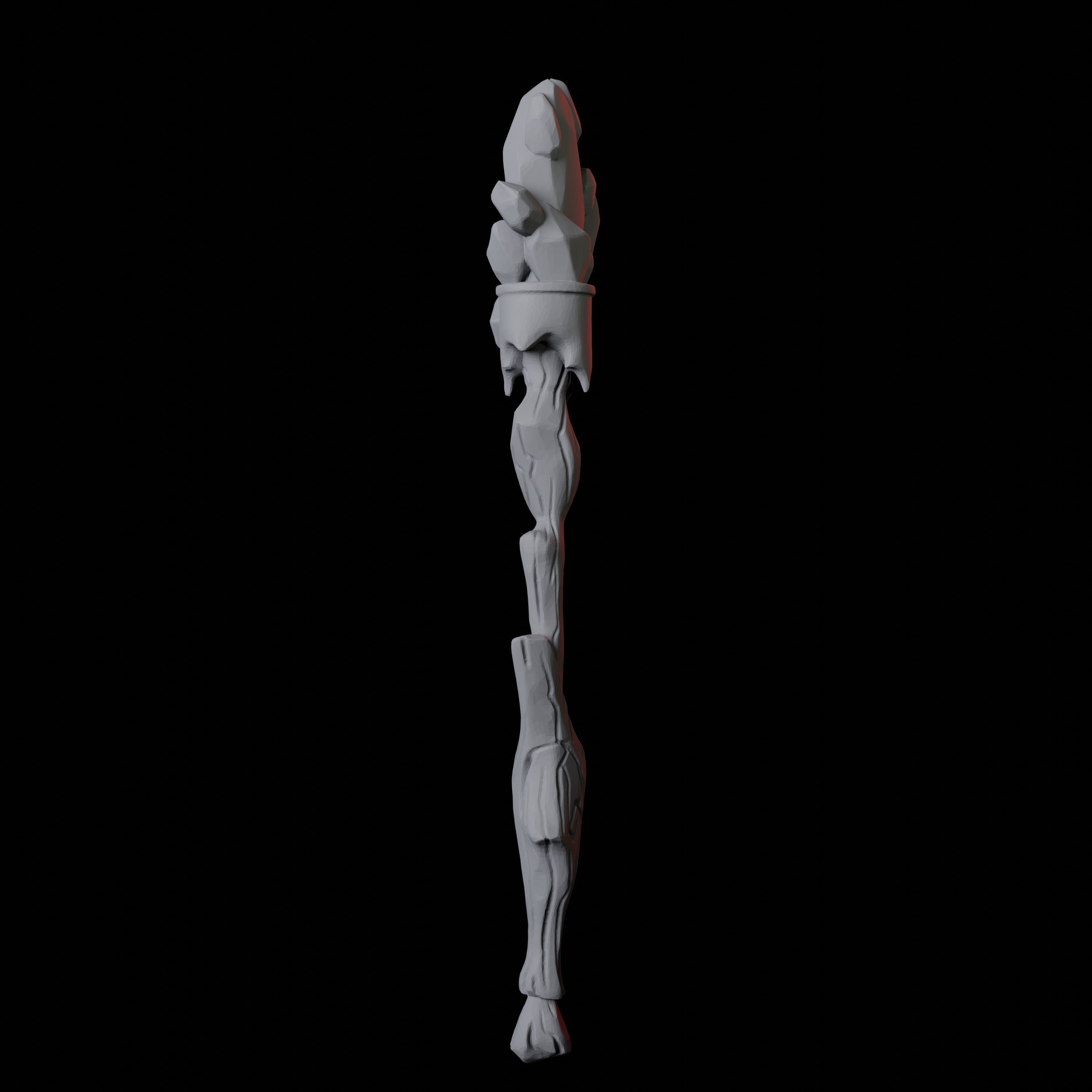 Wizard Staff B Miniature for Dungeons and Dragons