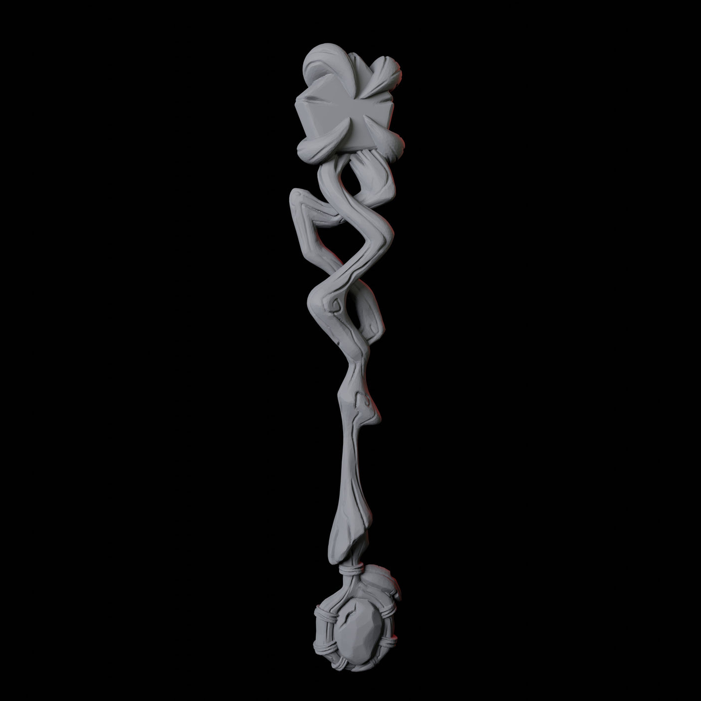 Wizard Staff C Miniature for Dungeons and Dragons, Pathfinder or other TTRPGs