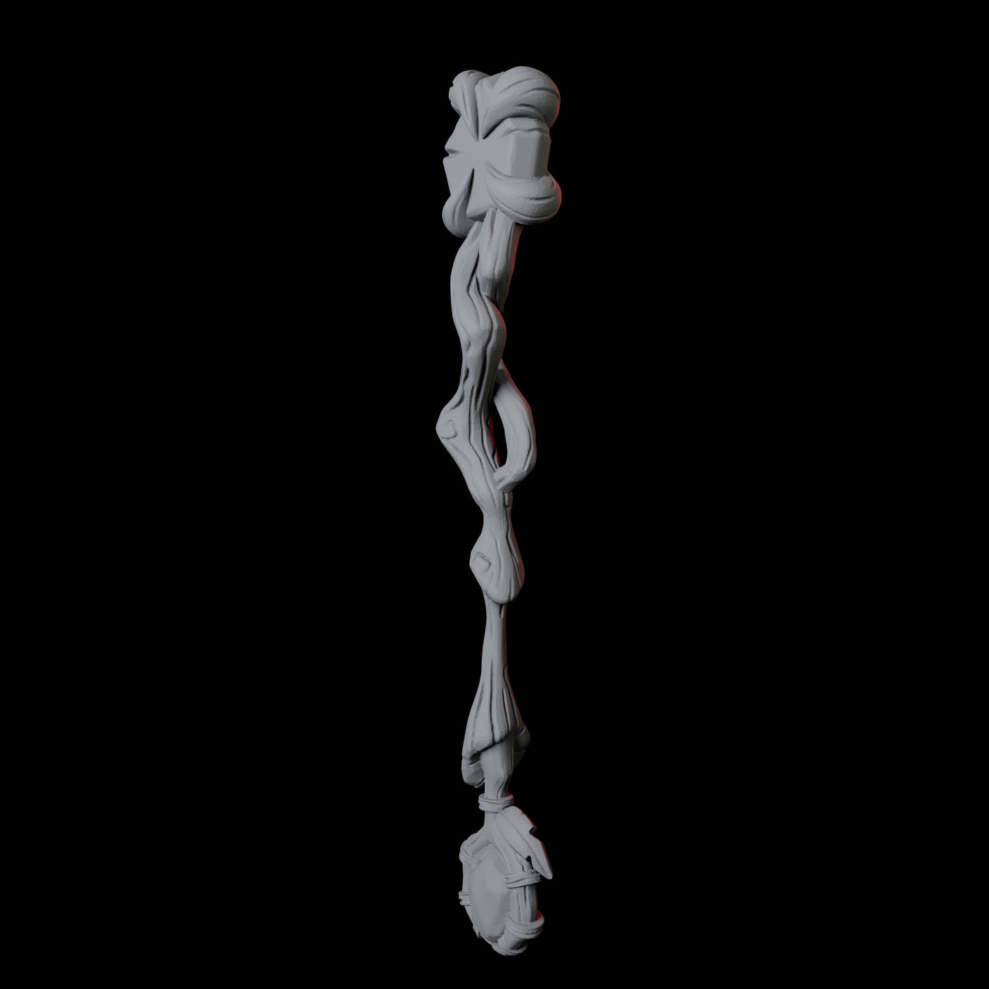 Wizard Staff C Miniature for Dungeons and Dragons, Pathfinder or other TTRPGs